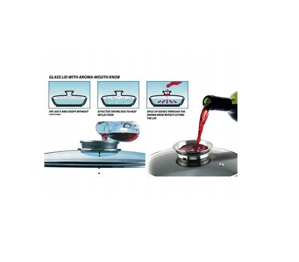 Edenberg Topf-Set Wunderschönes Set beigefarbener Töpfe in 6 verschiedenen Größen, Keramik, Aluminium, Edelstahl, Aluminiumguss (Bringen Sie Eleganz, Komfort un – Bild 3 von 5