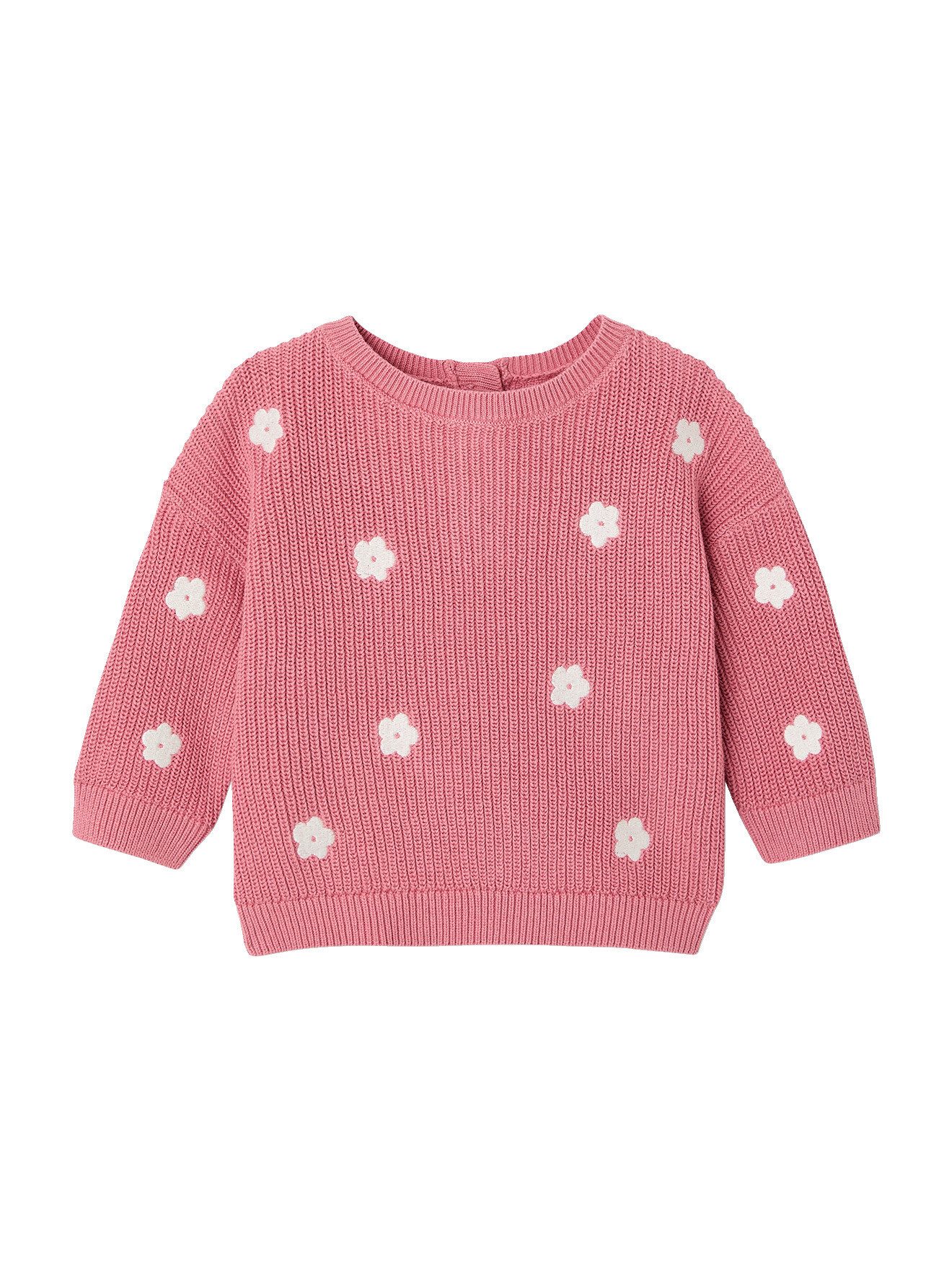 vertbaudet Pullunder Bestickter Baby Pullover