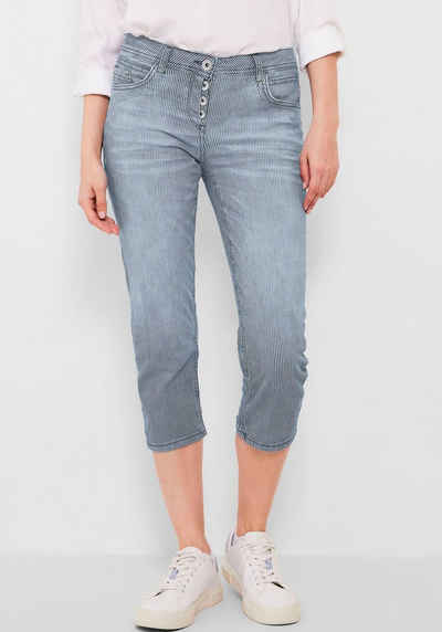 Cecil 3/4-Jeans in gestreiftem Design