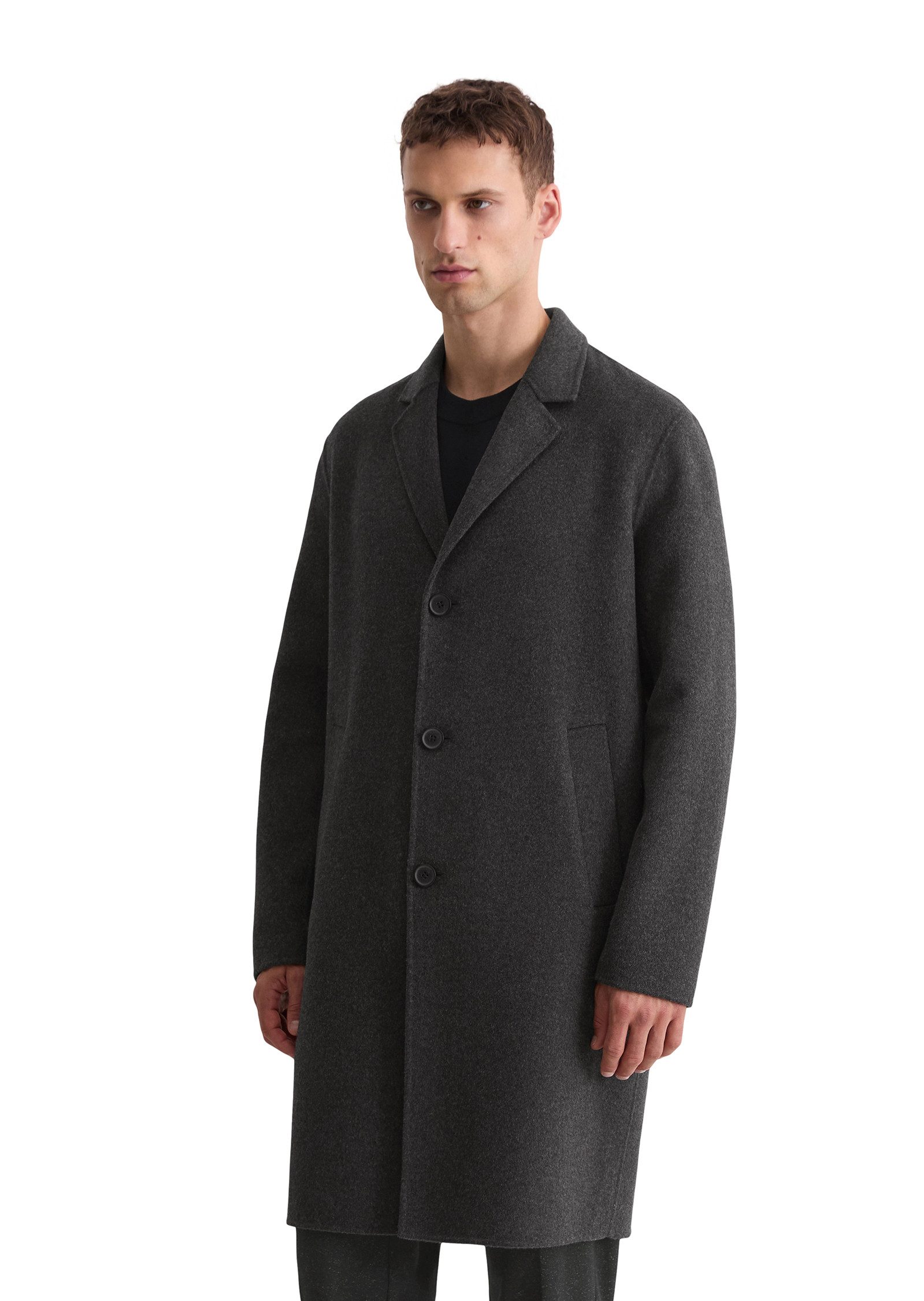 Marc O'Polo Kurzmantel aus recyceltem Double-Face-Wool-Mix