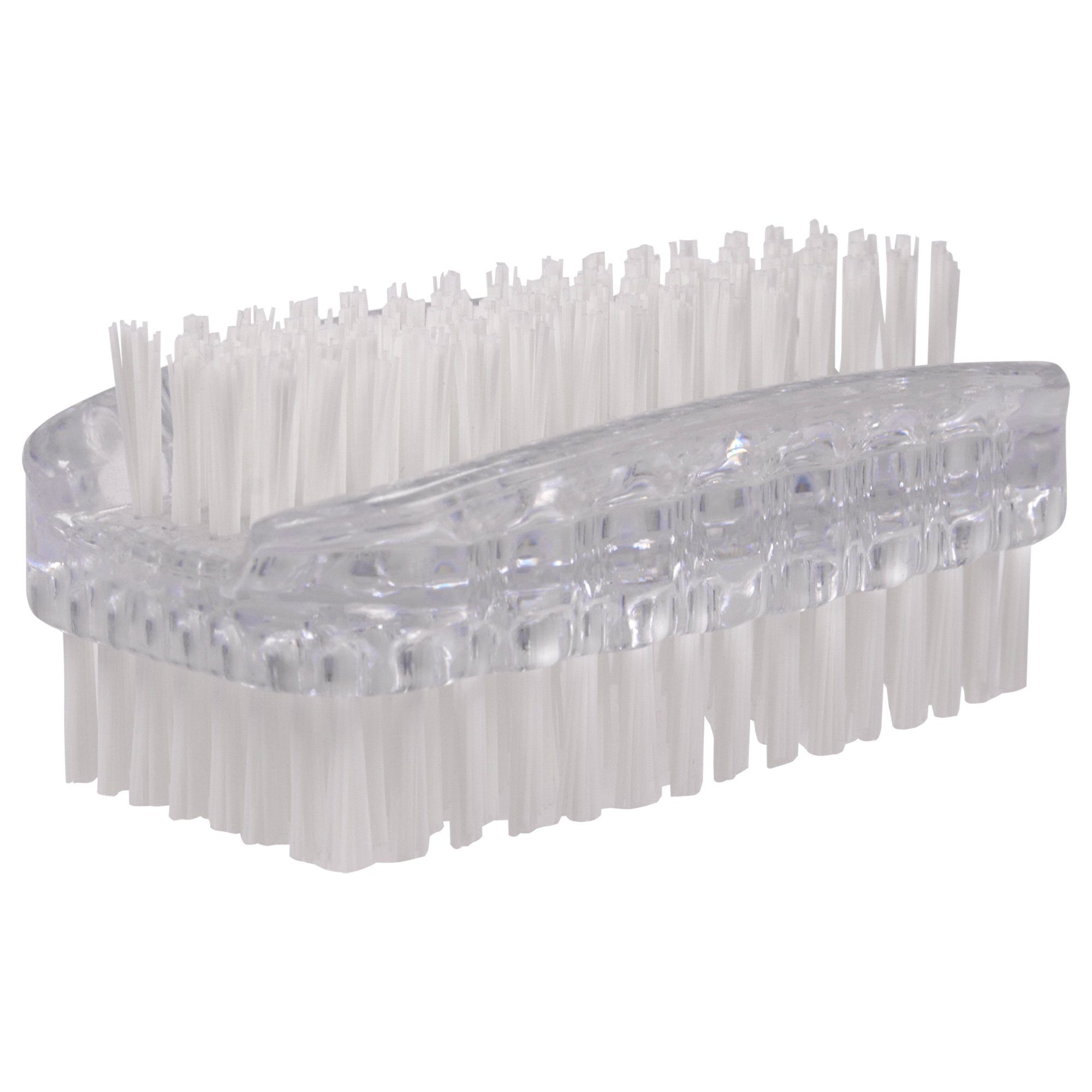 PARSA Beauty Badebürste doppelseitige Bürste in Transparent Nagelbürste / Handwaschbürste