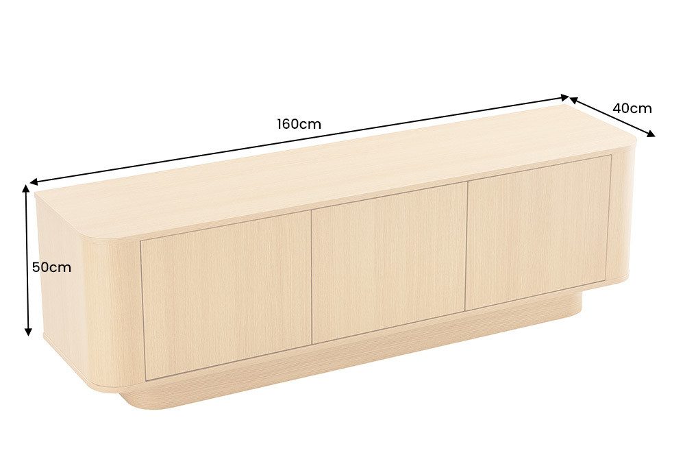 riess-ambiente TV-Board VALHALLA WOOD 160cm natur – Eichenholz-Optik, moder günstig online kaufen