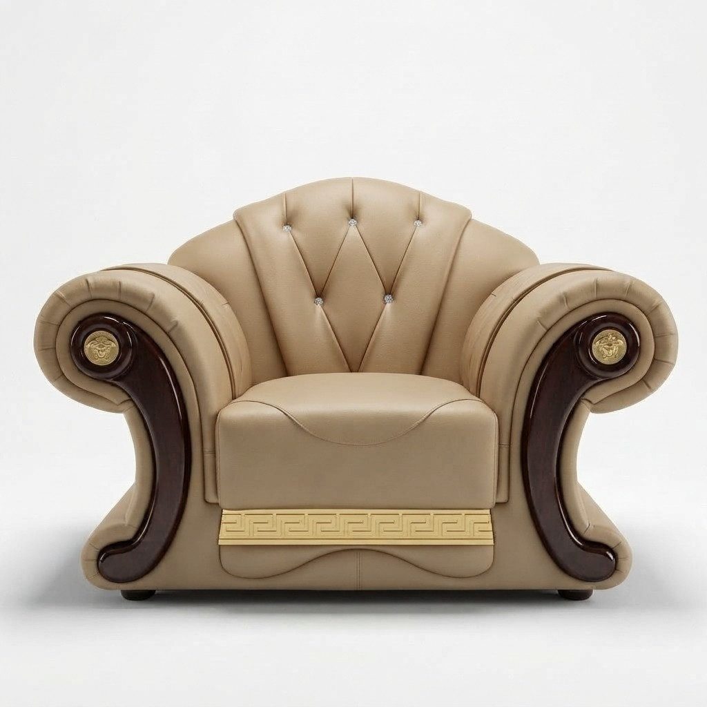 Xlmoebel Chesterfield-Sessel Eleganter Chesterfield Sessel mit edler Polsterung (Sessel), Hergestellt in Europa