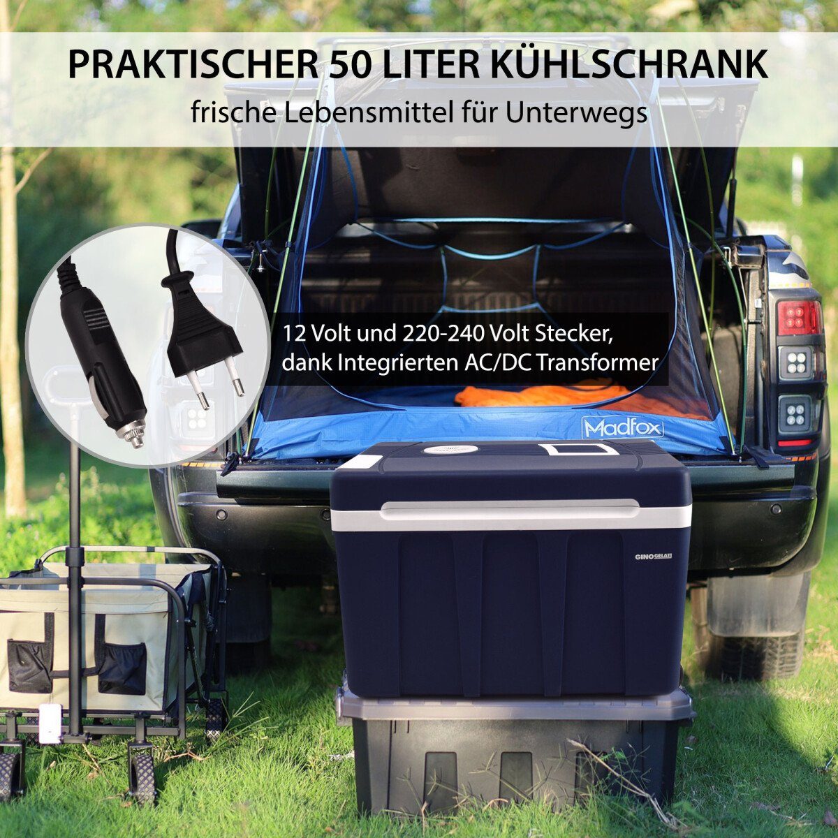 Syntrox Germany Kühlbox SYNTROX Germany Warmhaltefunktion - Kühlbox 50 Liter Dschubba