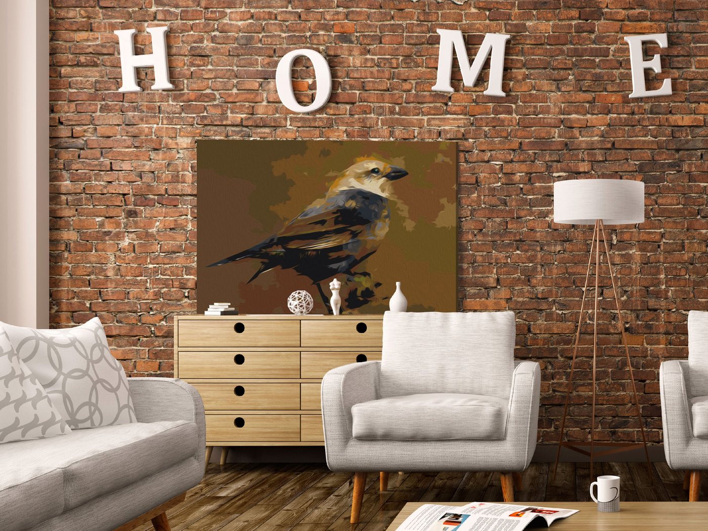 Thumbnail - Artgeist Malen nach Zahlen Bird on Branch