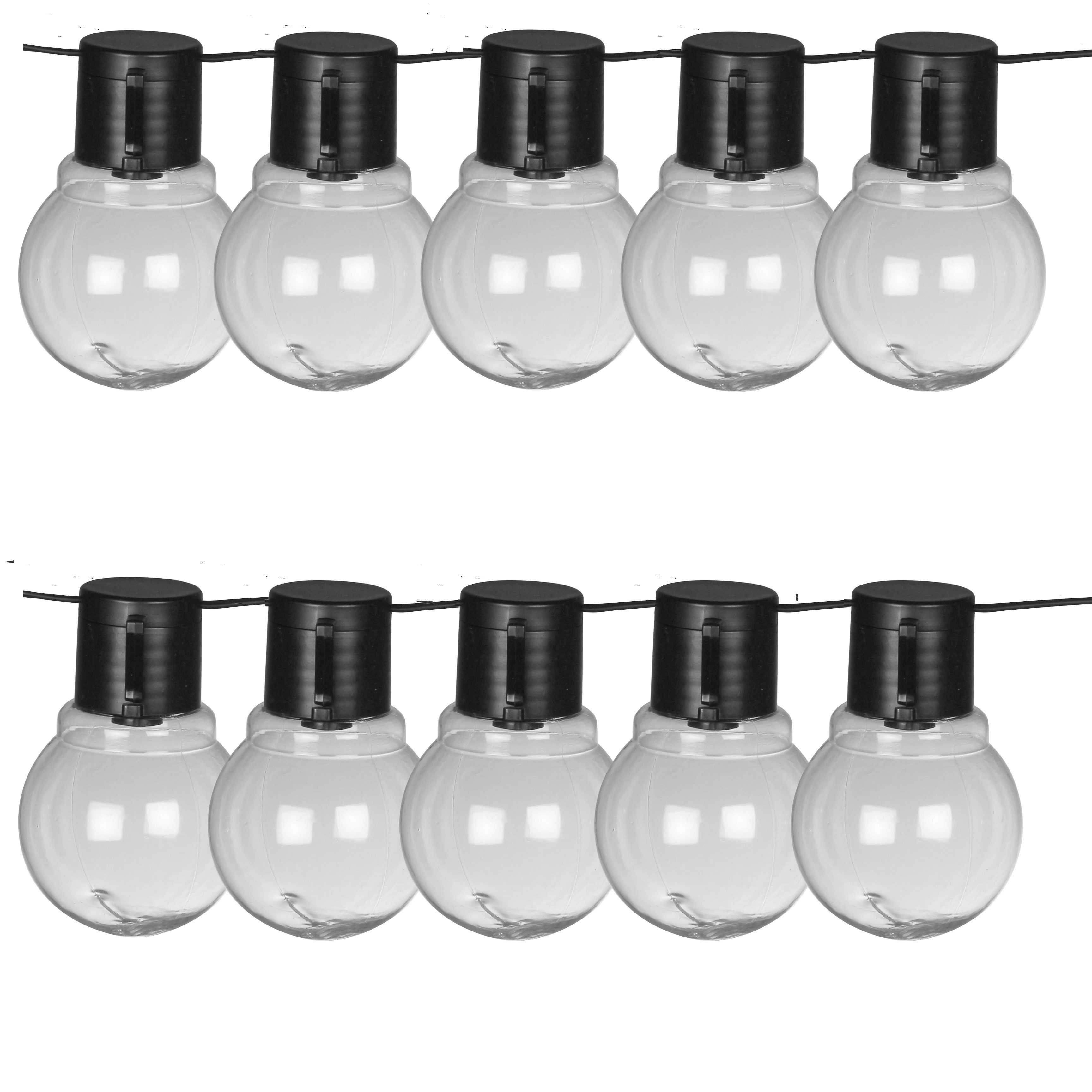 Lichterkette Solar-Lichterkette Menorca Partybeleuchtung 10xLED