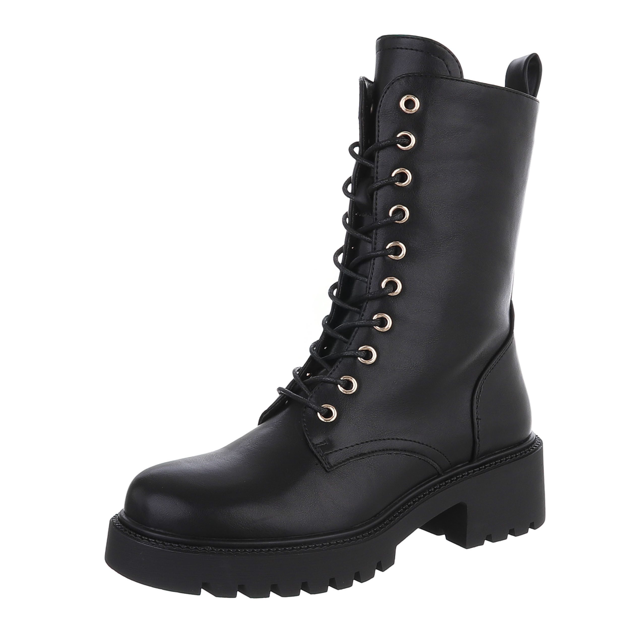 Ital-Design Damen Schnürschuhe Freizeit Schnürstiefelette (87118118) Blocka günstig online kaufen