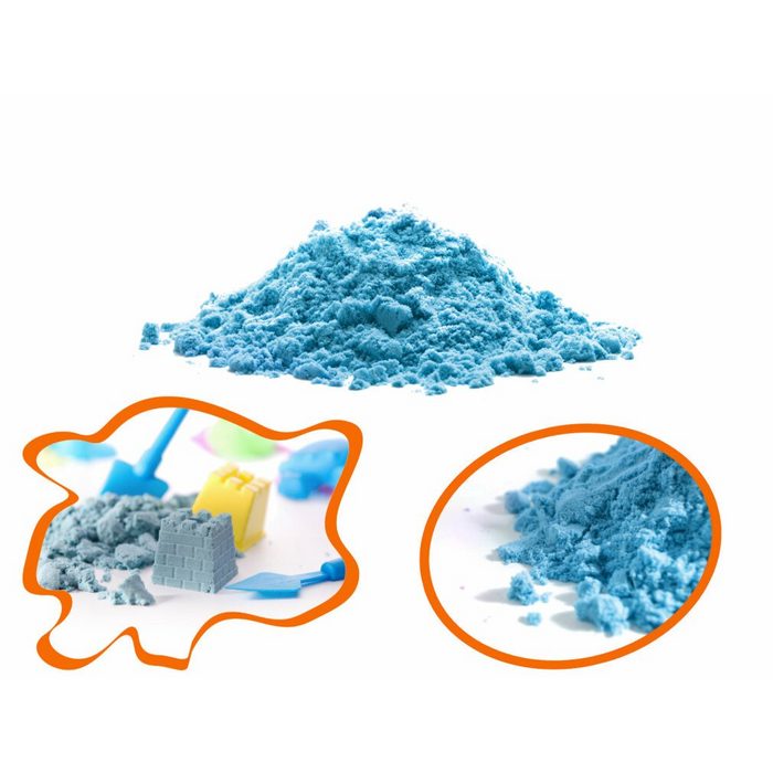 Ikonka Kreativset Kinetischer Sand 1kg im Beutel blau