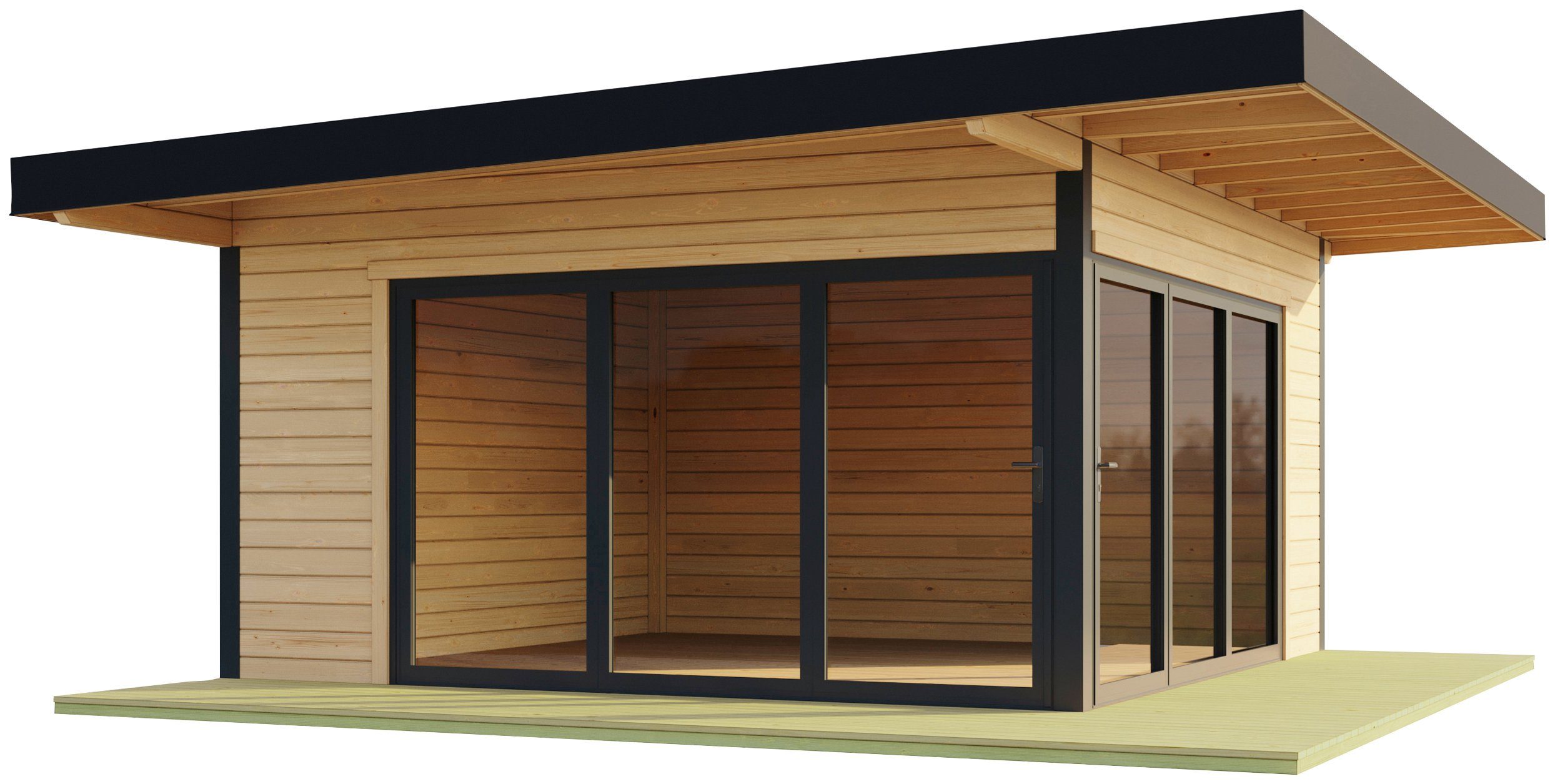 LASITA MAJA Gartenhaus DOMEO 9, BxT: 590x590 cm, (Set), mit Überdachung