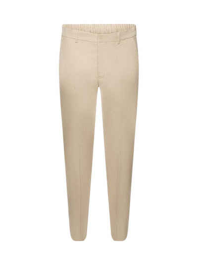 Esprit Collection Anzughose Schmal geschnittene Hose aus Baumwoll-Leinen-Mix
