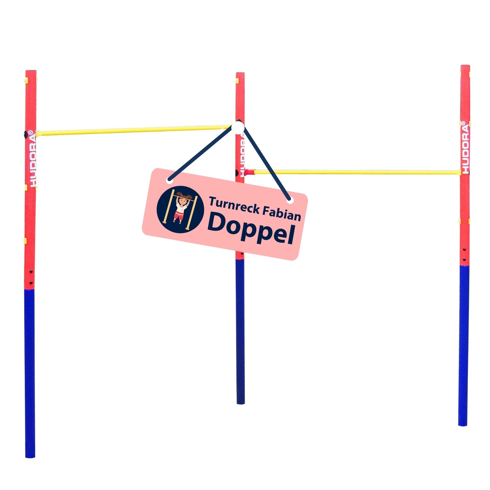 Hudora Turnreck Fabian, Inkl. Material für Aufbau und Betonierung, höhenverstellbar
