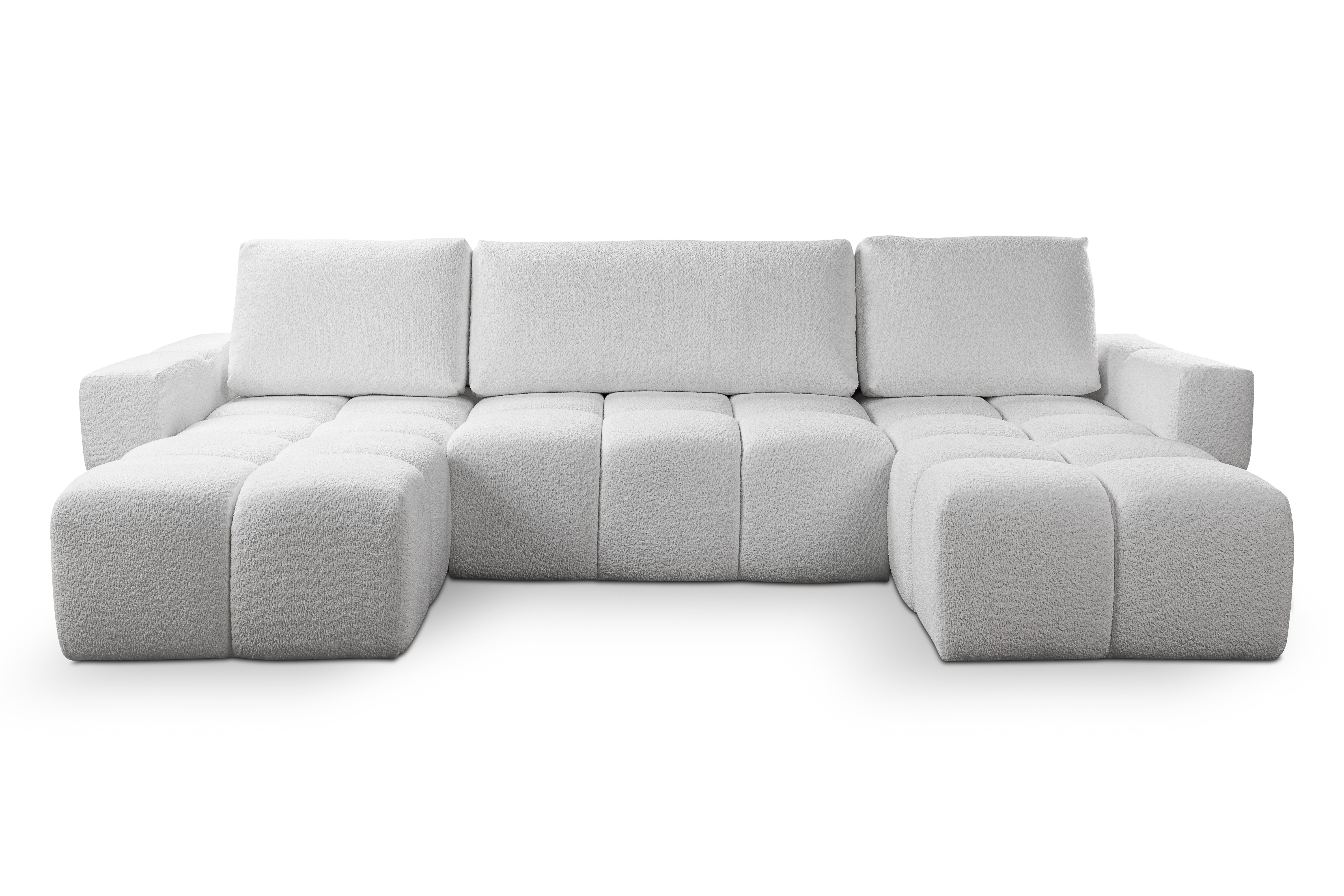 Compleo Ecksofa Wolke U Form, Eckcouch bubble, Praktische Bequeme Ecksofa WOLKS, Ecksofa Wolke mit Bettkasten