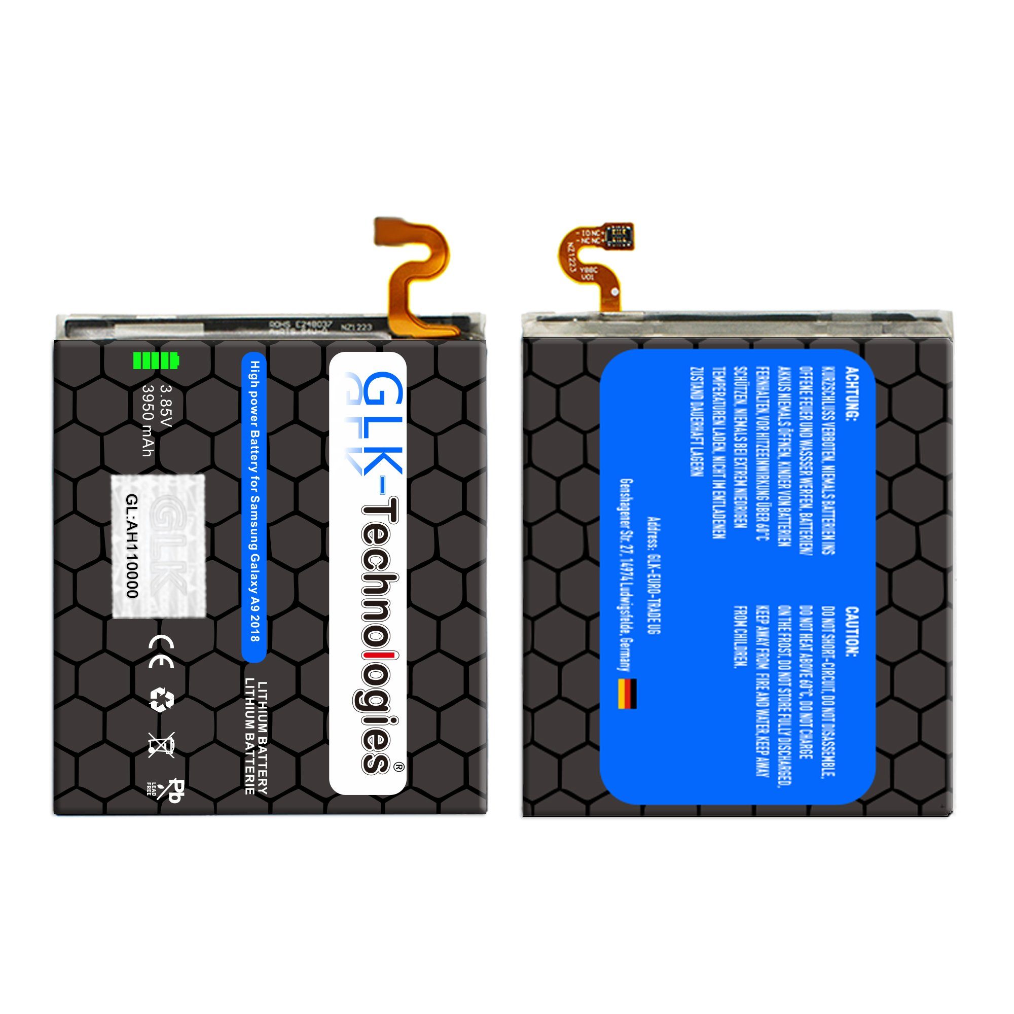 Battery, 3950 Power GLK-Technologies mit Smartphone-Akku EB-BA920ABU, 2018 3950mAh, High Ersatz A920F accu, (3.8 inkl. Galaxy V) mAh GLK-Technologies Set Kit kompatibel Akku A9 Werkzeug Samsung