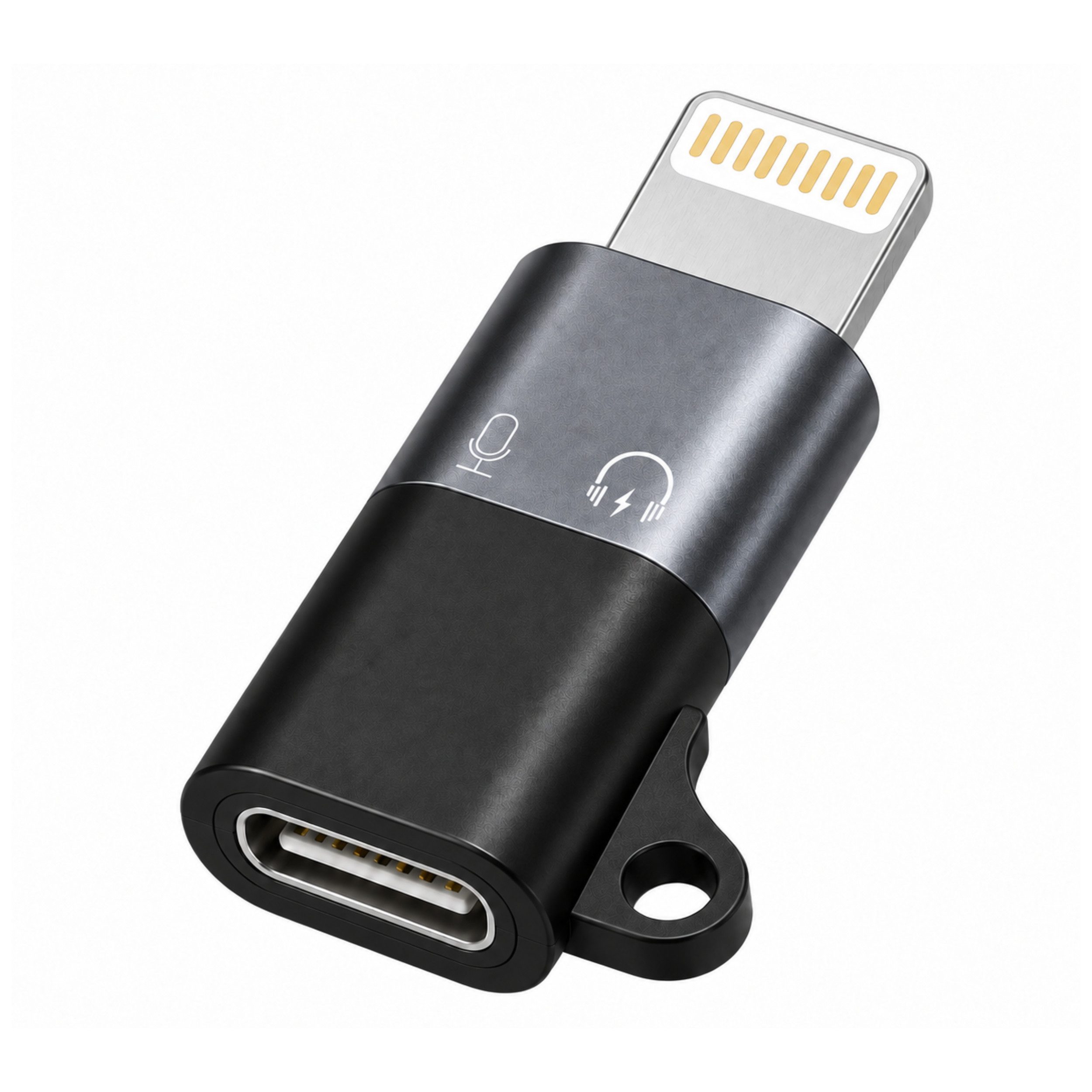 PlugUp USB-C auf Lightning Adapter für iPhone, iPad, MacBook & AirPods USB-Adapter Lightning zu USB Typ C, USB-C zu Lightning Adapter für Audio, Laden, Datenübertragung & OTG