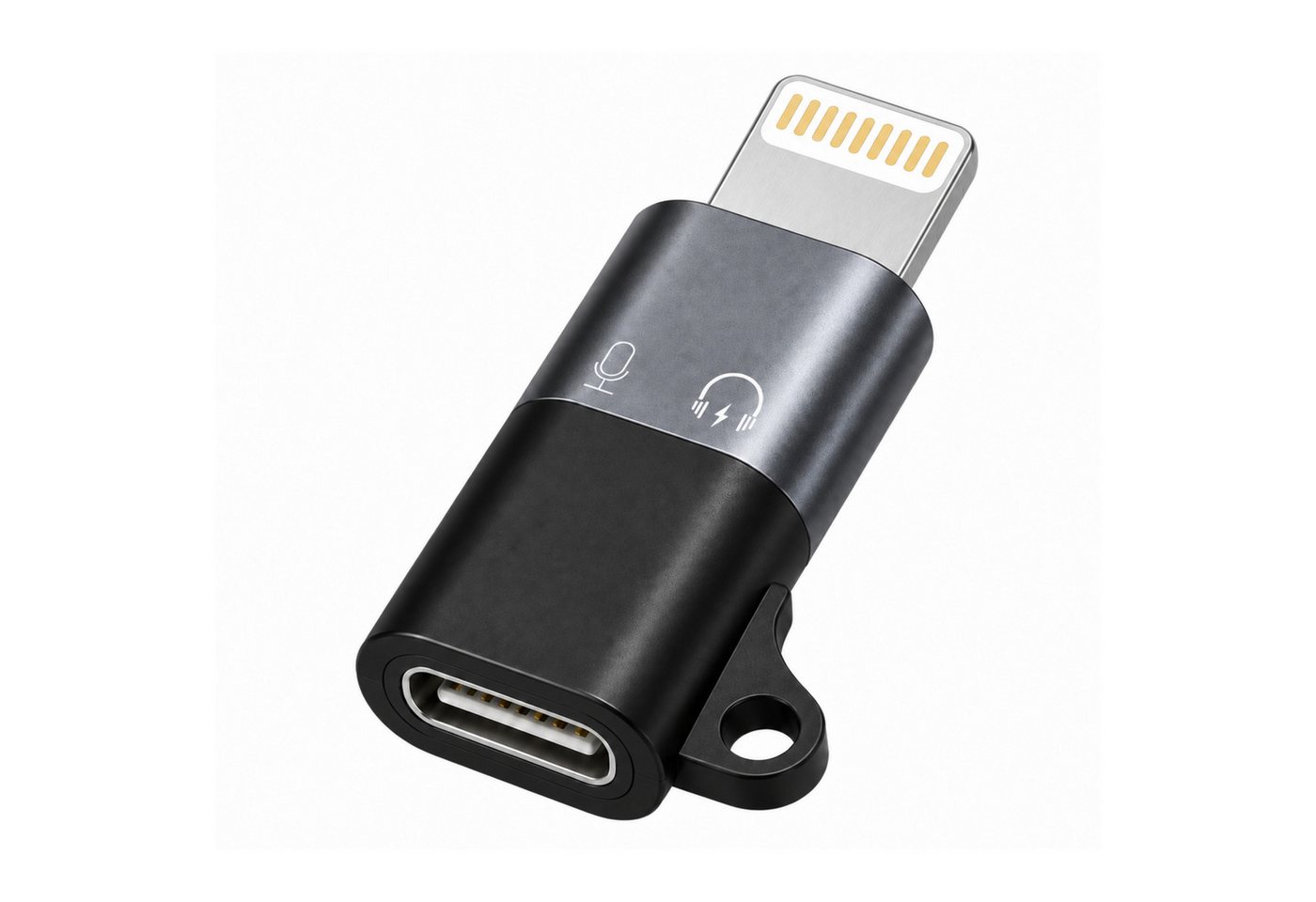 PlugUp USB-C auf Lightning Adapter für iPhone, iPad, MacBook & AirPods USB-Adapter Lightning zu USB Typ C, USB-C zu Lightning Adapter für Audio, Laden, Datenübertragung & OTG