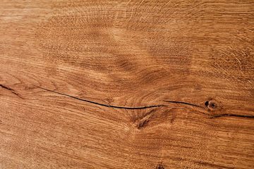 Living Oak Tischplatte Tischplatte Eiche Waschtischplatte (massive Tischplatte aus Eiche für Dein Badprojekt oder auch den kleinen Couchtisch), Tischplatte aus einem Stück Eiche mit Baumkante. Baumstammplatte.