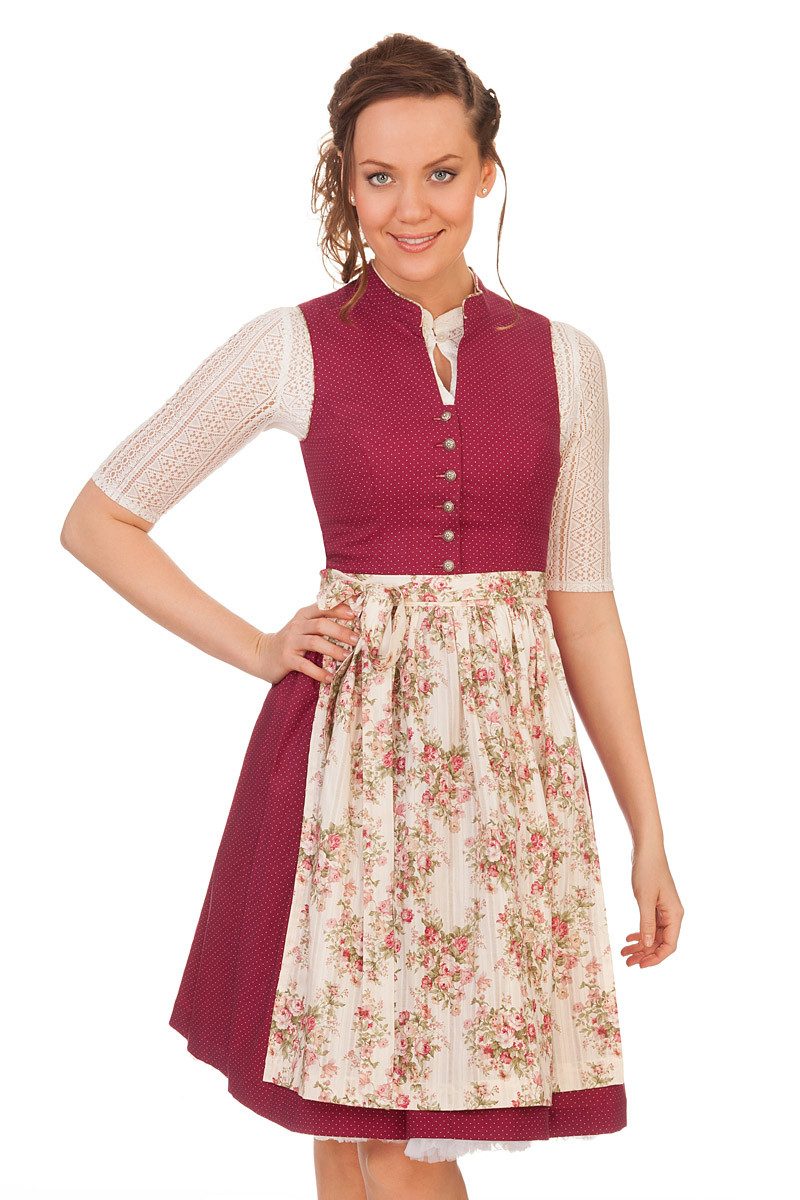 MARJO Dirndl Retro Dirndl 2tlg. - GERLINDA - brombeer mehr