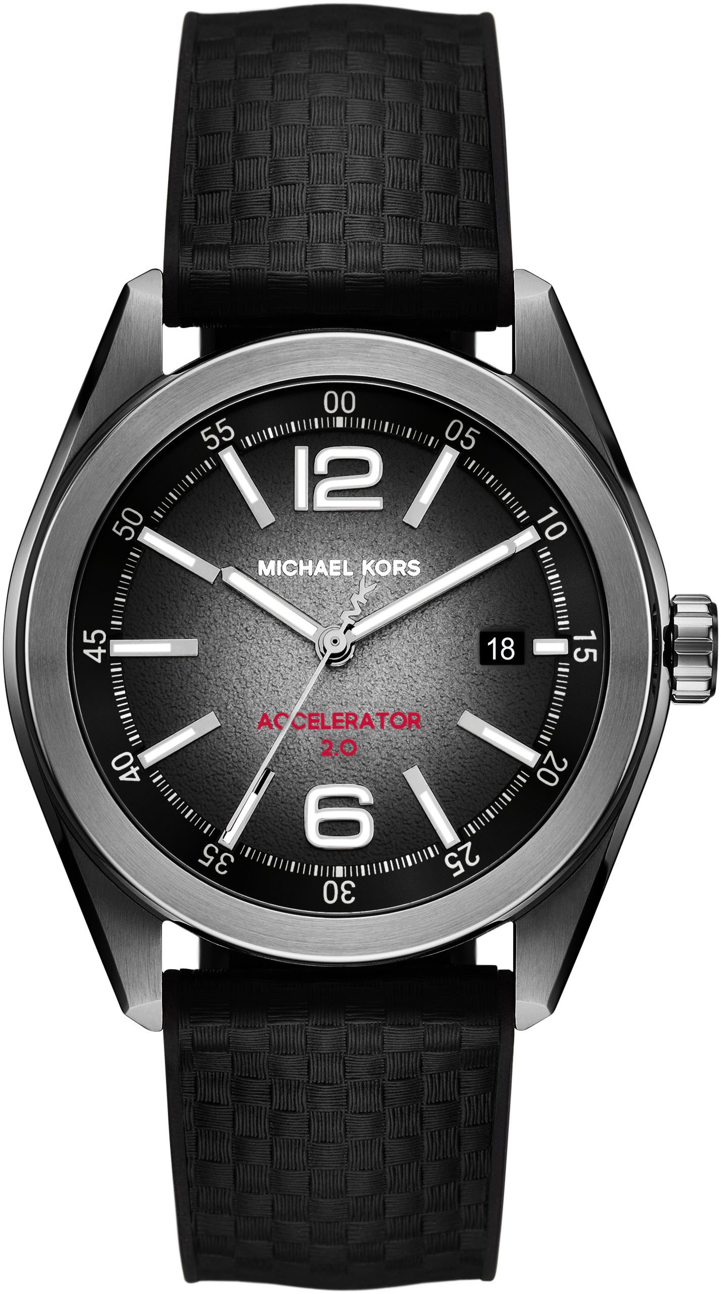 MICHAEL KORS Quarzuhr ACCELERATOR 2.0 MK9175, Armbanduhr, Herrenuhr, Silikonarmband, analog