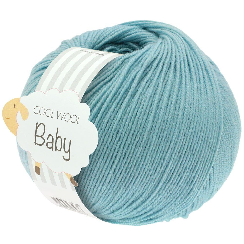 LANA GROSSA COOL WOOL BABY Häkelwolle, 220 m (besonders geeignet für Babystricksachen), 50 g