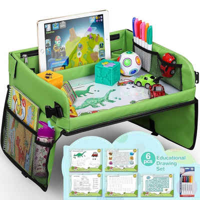 LENBEST Spieltisch Kinder Reisetisch, sitz Spiel-Lernspielzeug für den Innenbereich, Zeichenbrett Geschenk für zu Hause Schule Reise