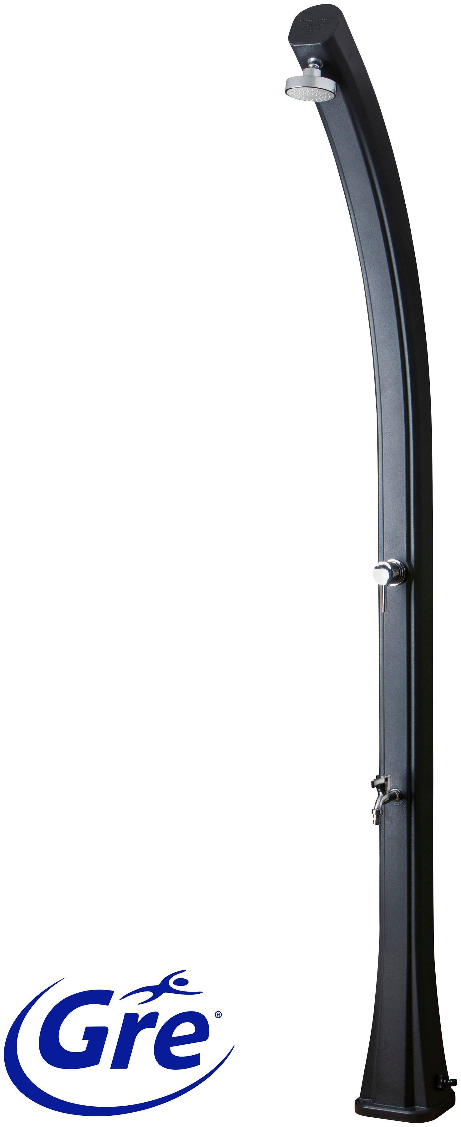Gre Solardusche, mit Fußwaschhahn, Höhe: 219 cm, 25 Liter Tank
