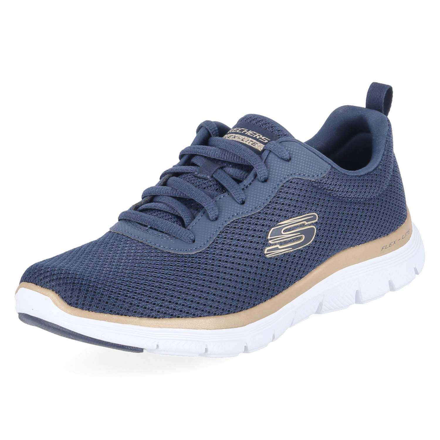 Skechers Skechers 149303NVGD Damen Textil blau Schnürschuh günstig online kaufen
