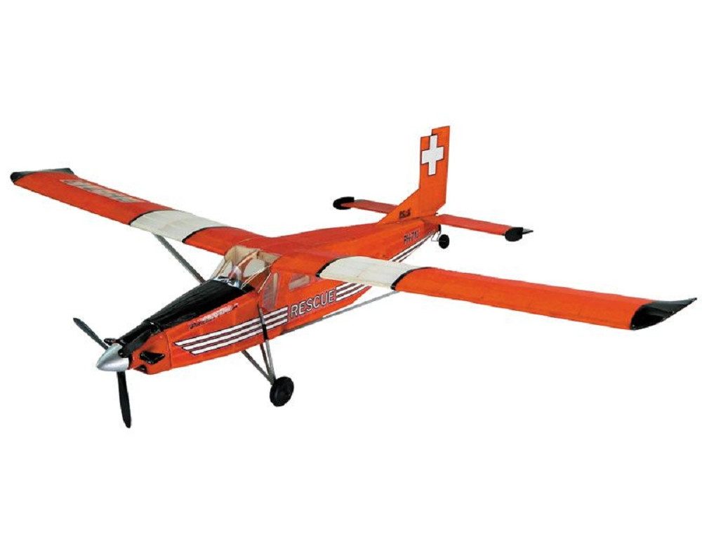 Krick Modellbausatz Guillow's Freiflugmodell PC6 Porter 1:24 Wurfgleiter Balsabausatz