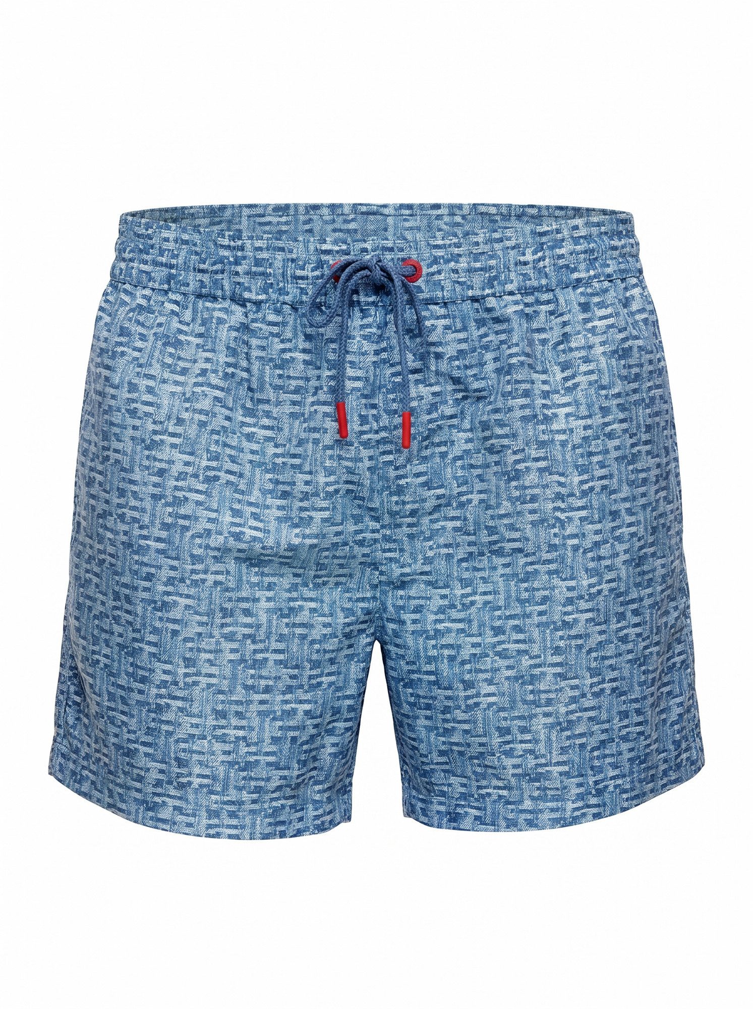 Diesel Badeshorts Gemusterte Badehose mit Kordelzug - BMBX-KEN-37-ZIP