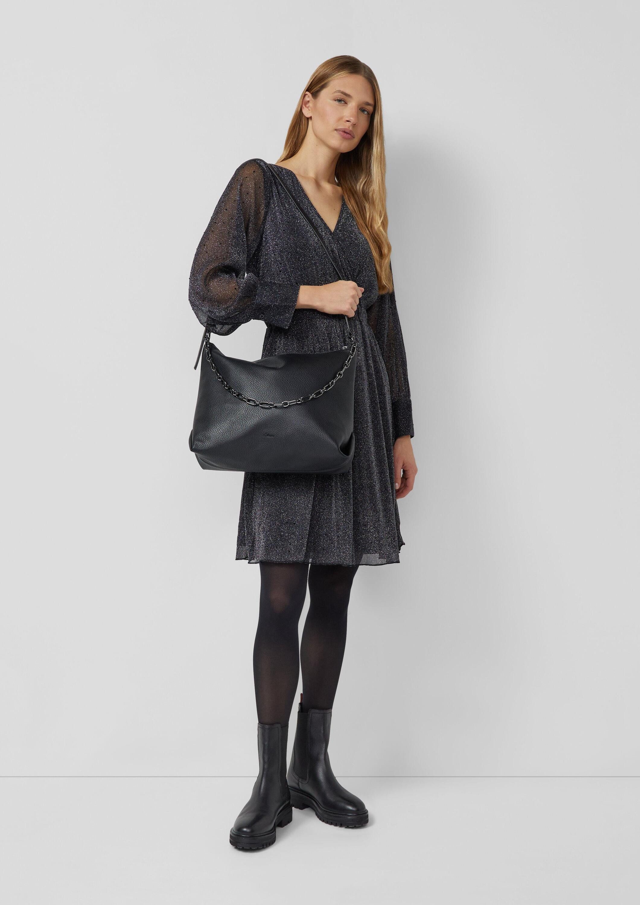 s.Oliver Umhängetasche Tasche, Tasche mit Kettenriemen und abnehmbarem Schultergurt