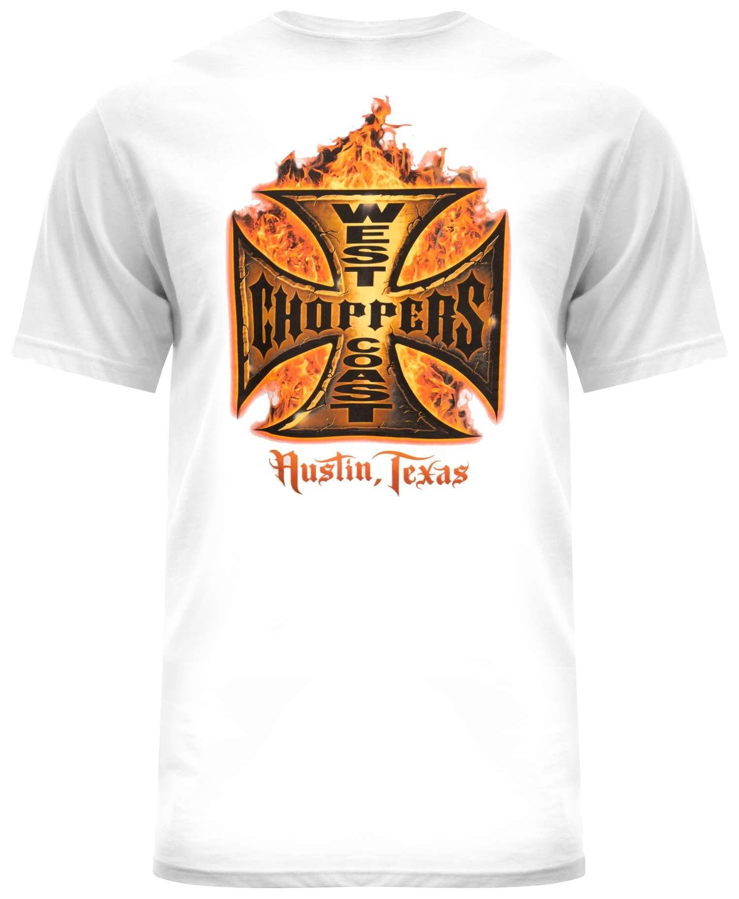 T-Shirt West Coast Flames In Choppers WCC