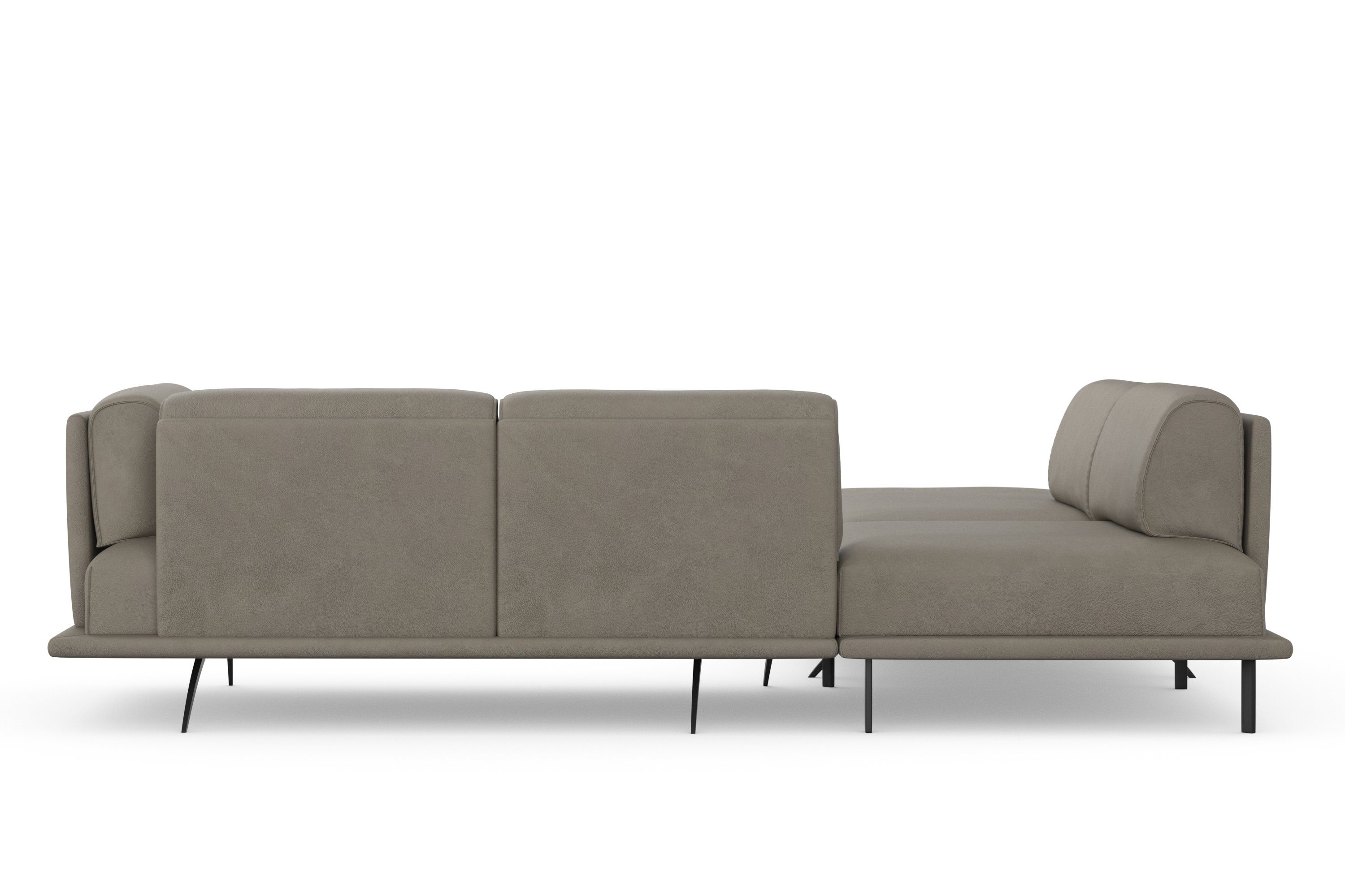 machalke® Ecksofa benito, mit bezogenem Sockel