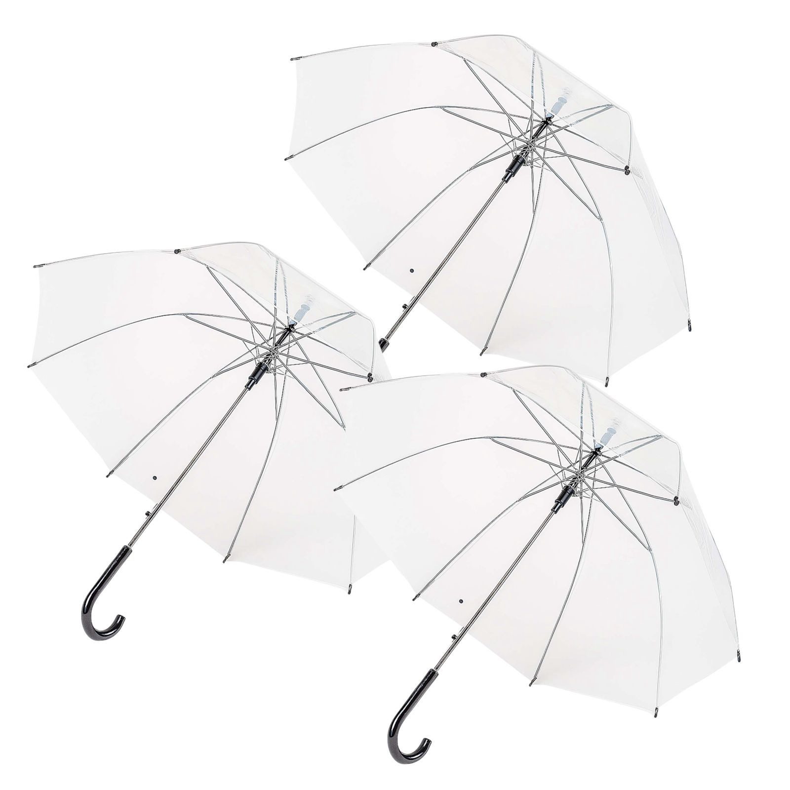 Stockregenschirm Transparente Design Automatik Regenschirme 1-4 Stockschirm Schirm