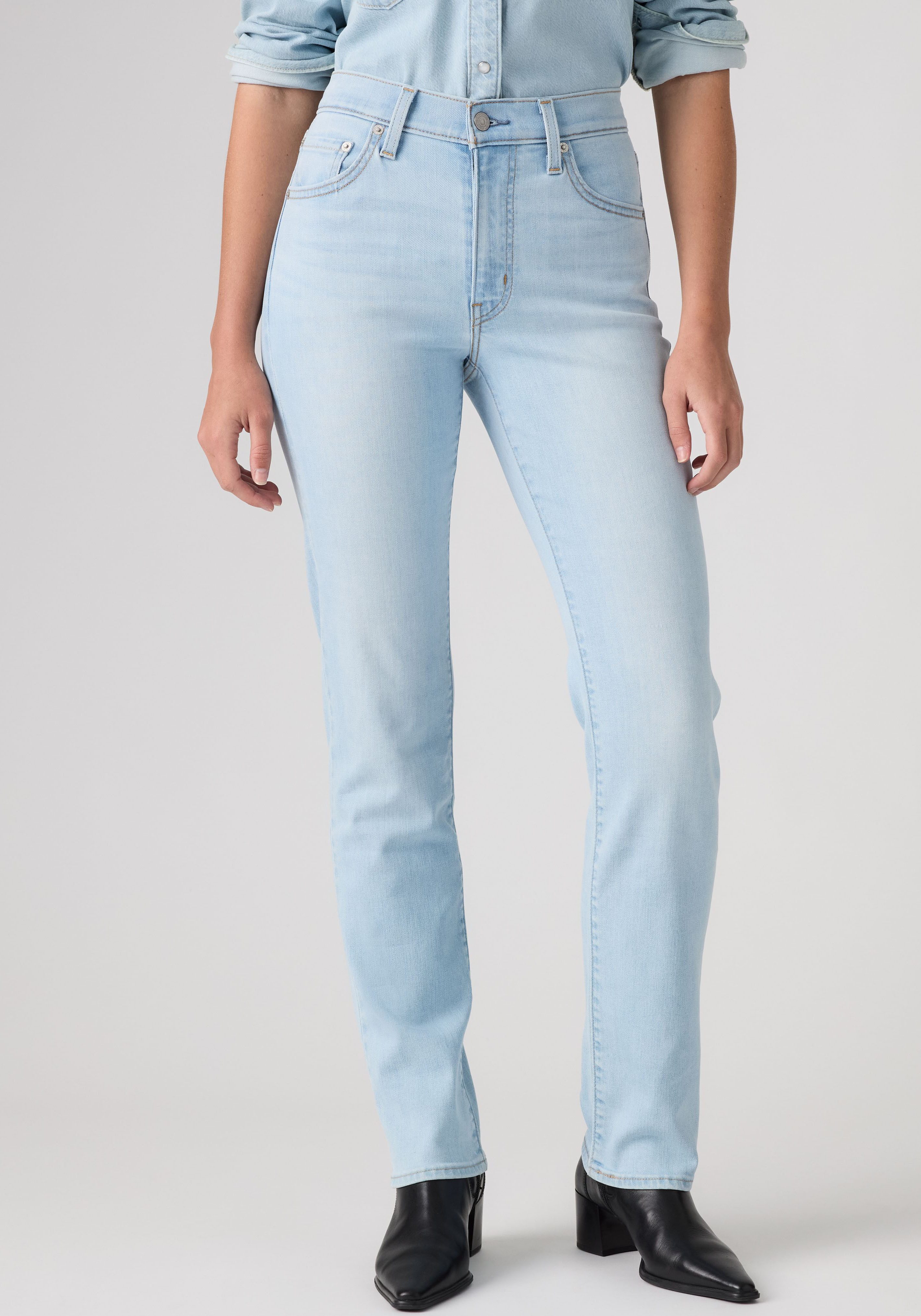Levi's® Slim-fit-Jeans 722 HIGH RISE SLIM mit Lyocell und Stretch