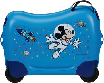Samsonite Kinderkoffer Dream2Go Ride-on Trolley, Disney Mickey Stars, 4 Rollen, Kinderreisekoffer Handgepäck zum sitzen und ziehen