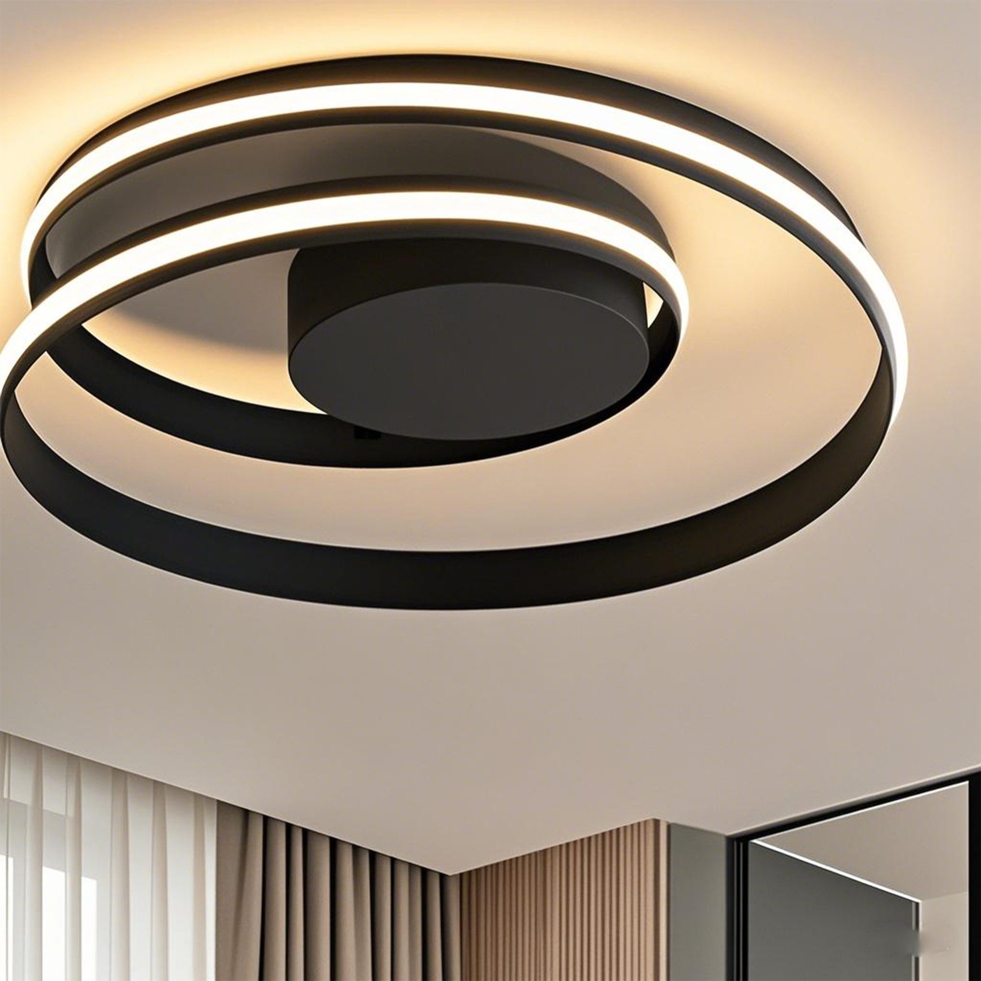YINDN Deckenleuchte 45cm LED Deckenlampe, Stufenlos günstig online kaufen