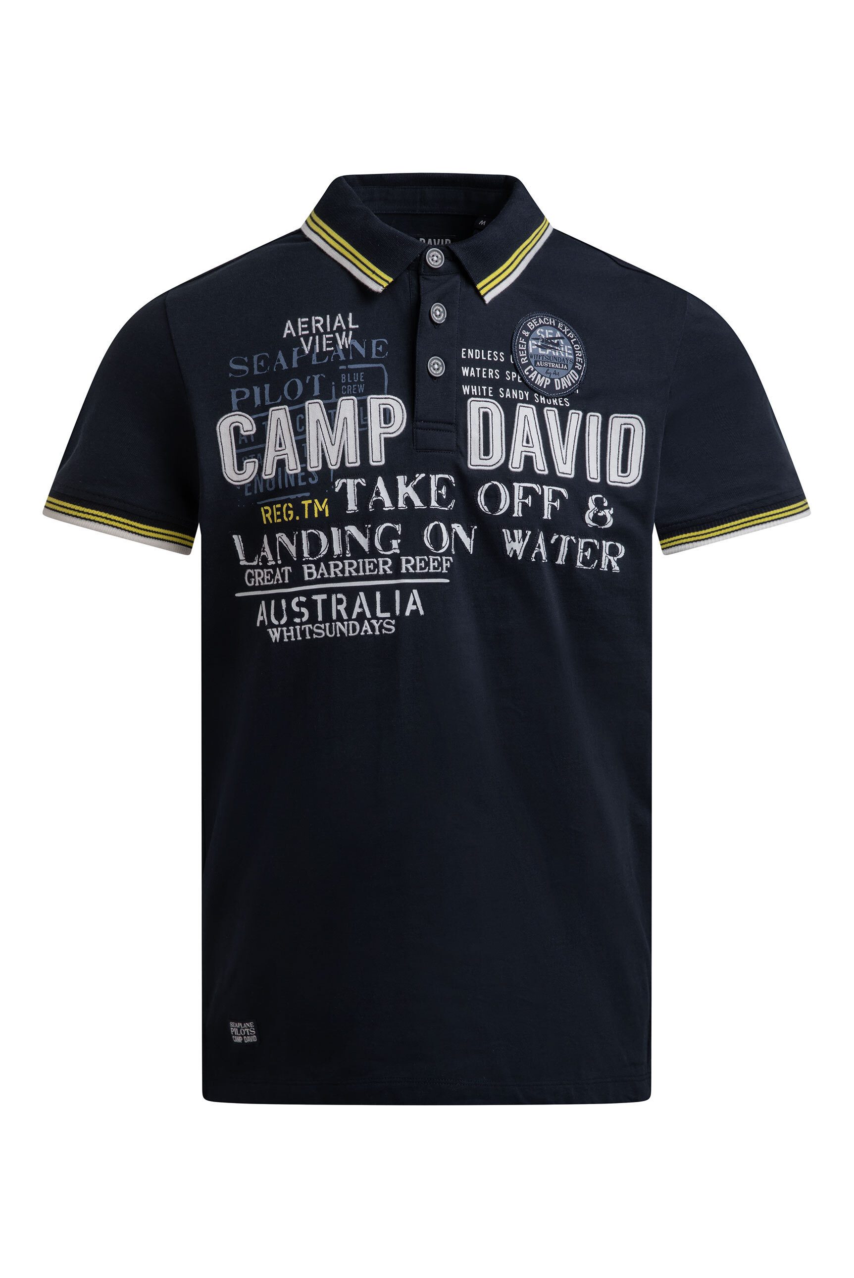 CAMP DAVID Poloshirt aus Baumwolle