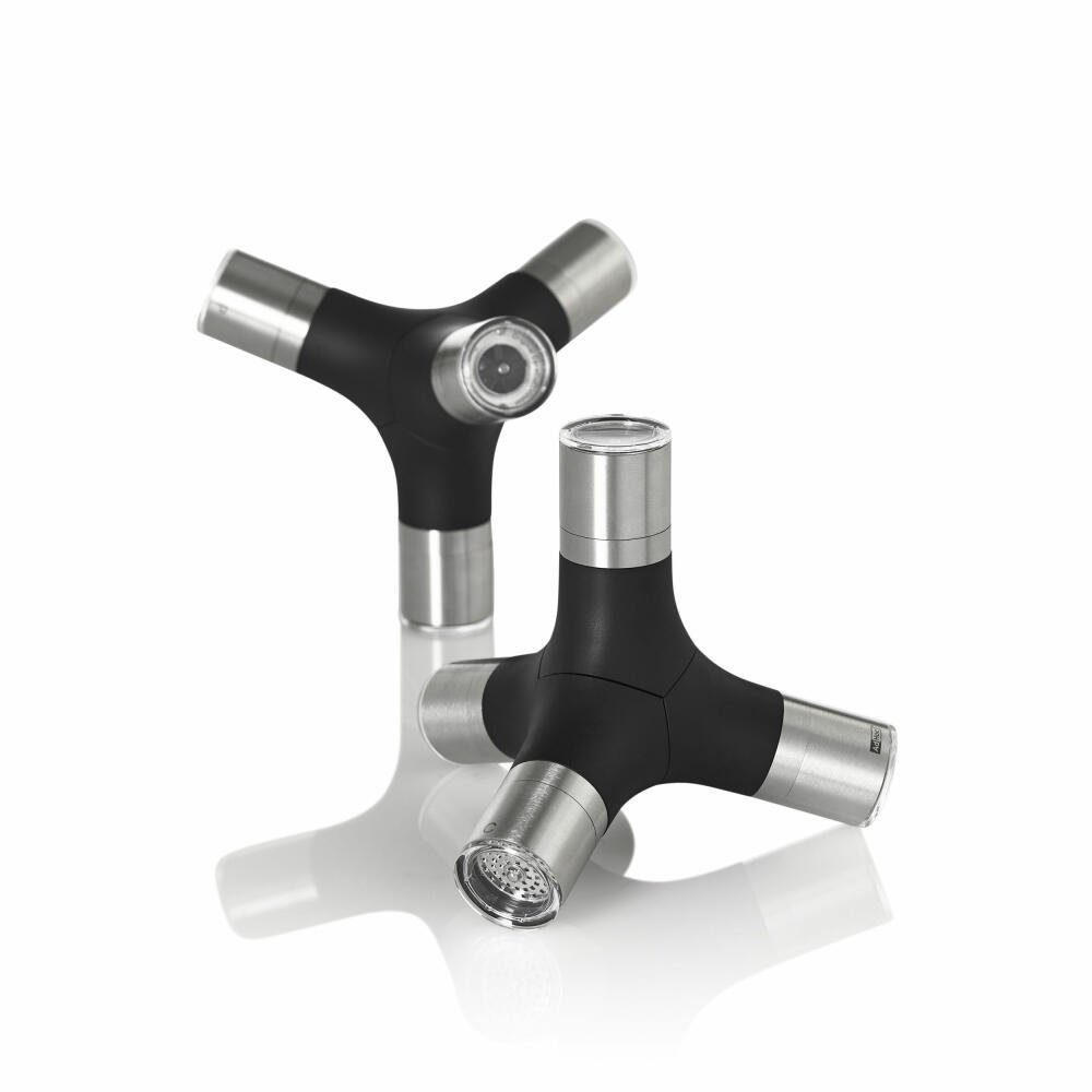 AdHoc Gewürzmühle 4in1 Mühle Giant manuell, für Pfeffer, Salz und Chili