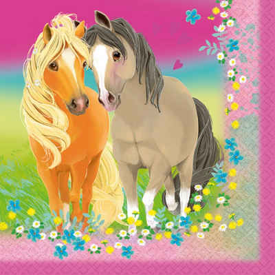 Amscan Papierserviette 20 Servietten Pretty Pony
