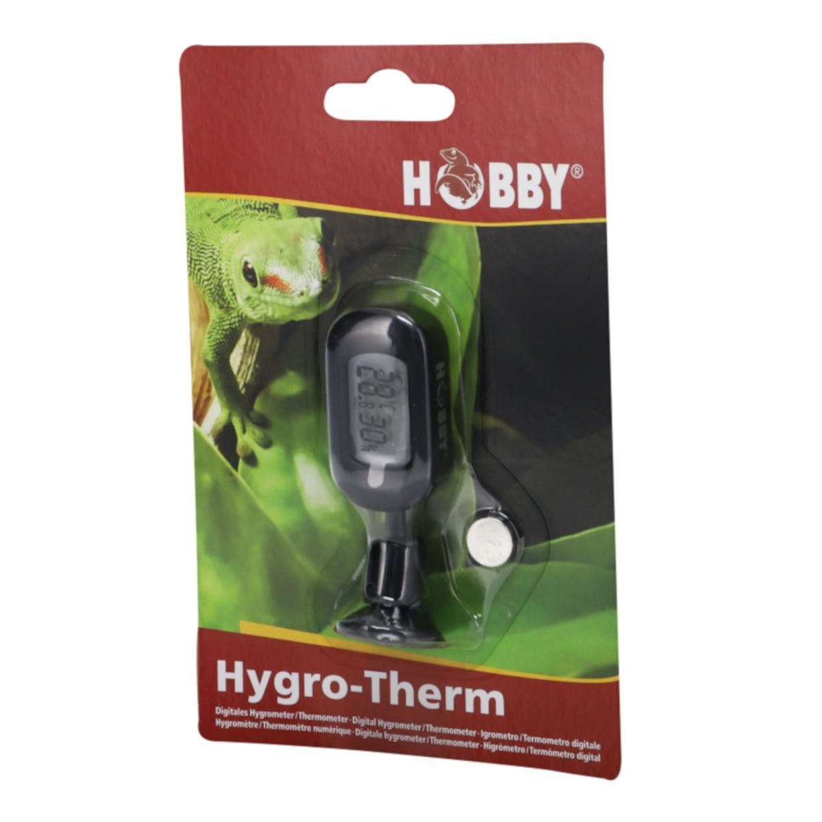 Hygrometer Hygro-Therm, Digitales Hygrometer / Thermometer für Terrarien