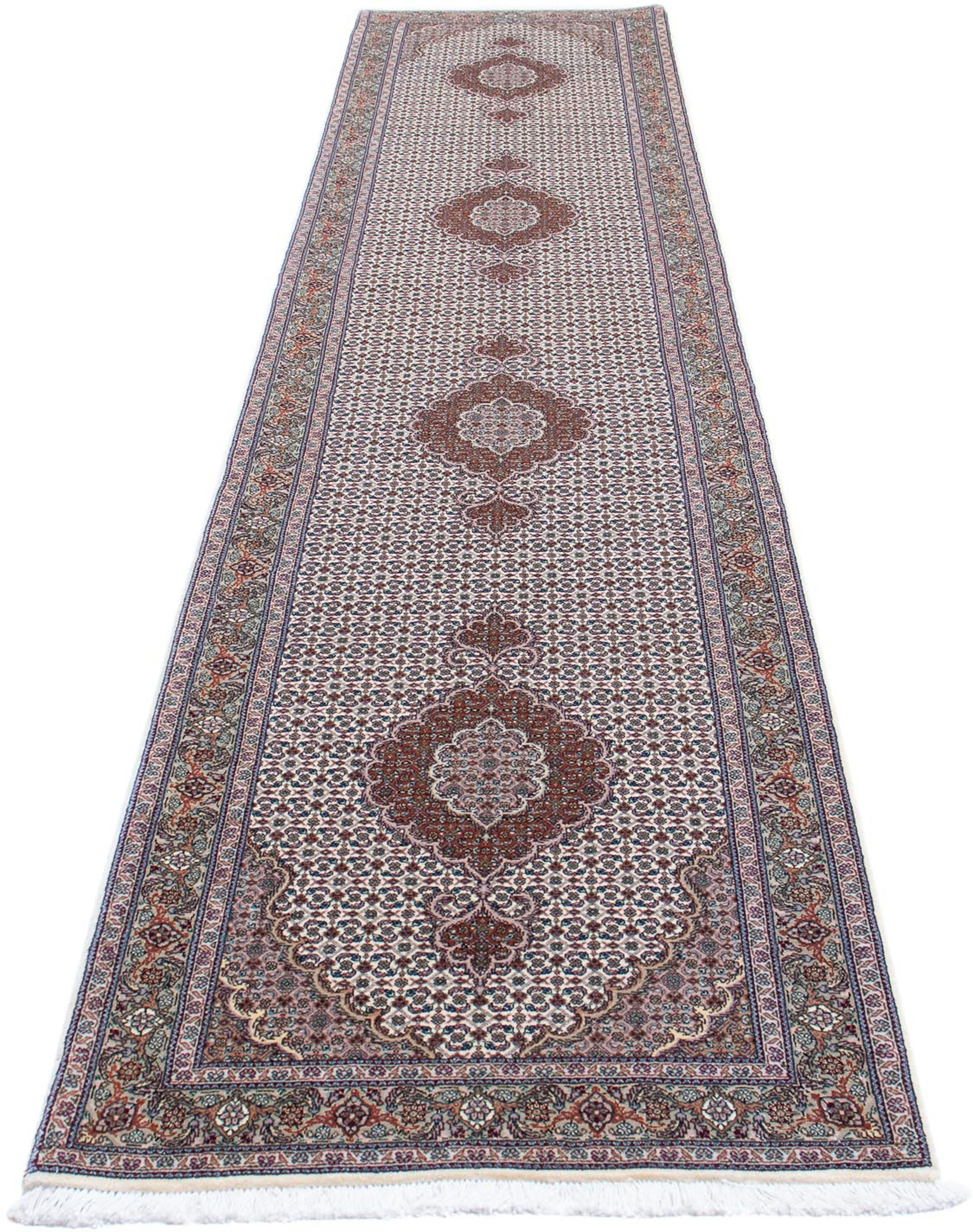 Orientteppich Perser cm mit 10 mm, Handgeknüpft, - 405 x Täbriz - - Wohnzimmer, Zertifikat Einzelstück mehrfarbig, 83 morgenland, rechteckig, Höhe