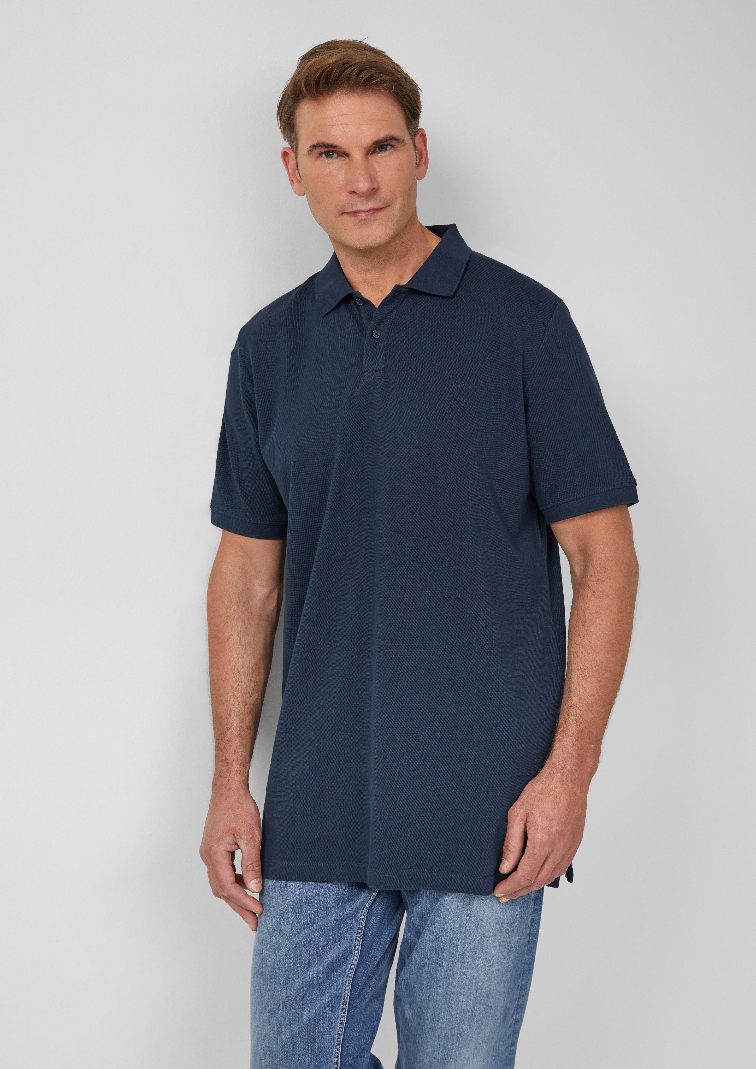 s.Oliver Kurzarmshirt Poloshirt aus Baumwollpiqué günstig online kaufen