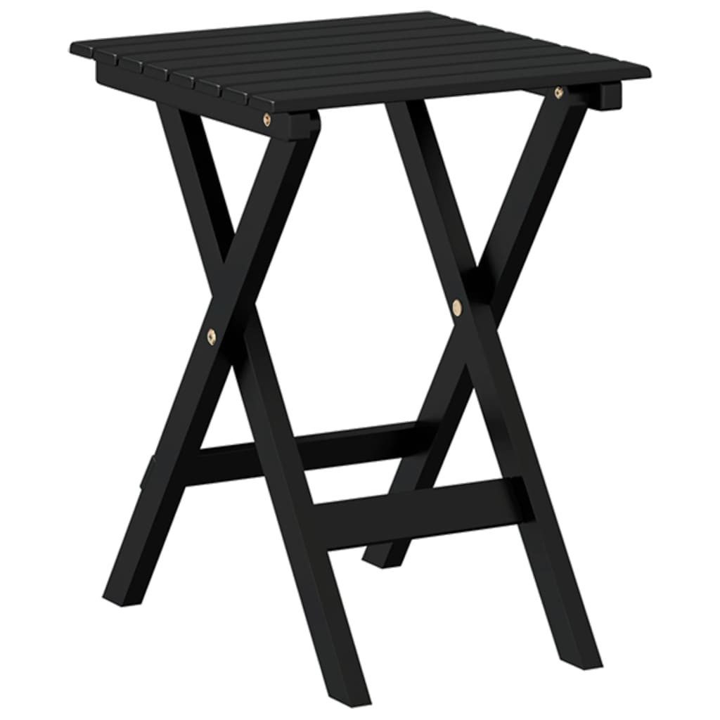 vidaXL Gartentisch Beistelltisch Klappbar Schwarz Massivholz günstig online kaufen