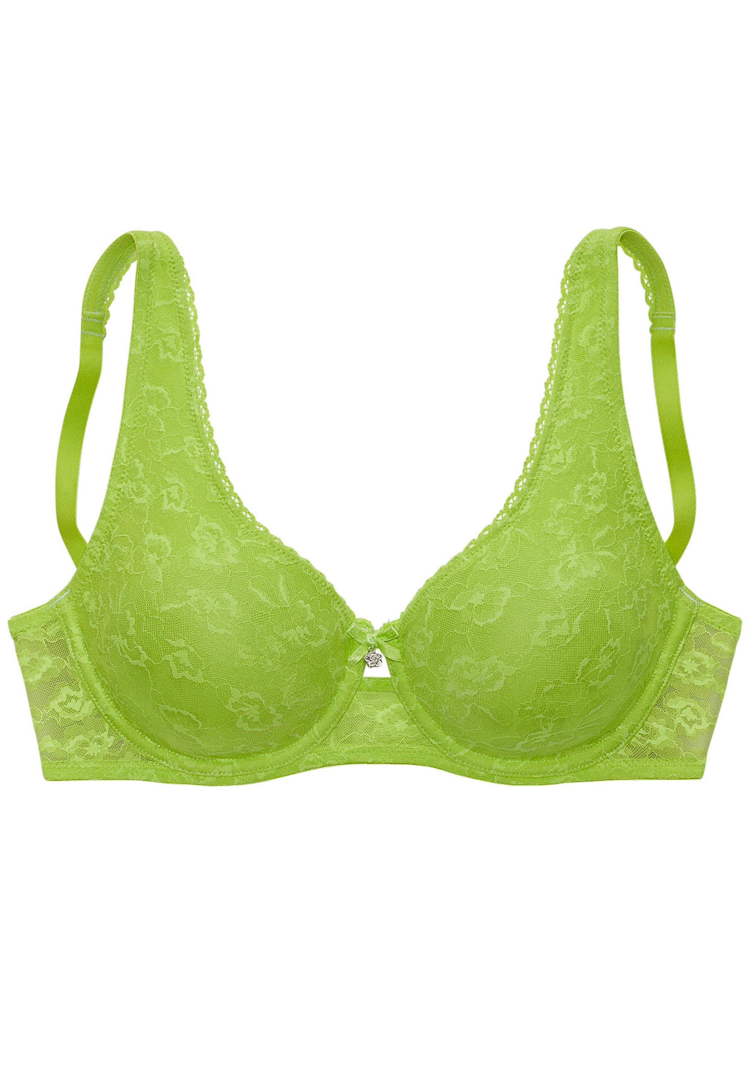 Nuance Minimizer-BH limone und floraler feiner, Cut-Out mit Spitze