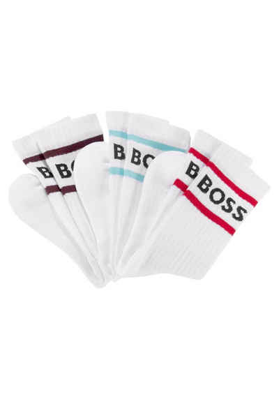 BOSS Шкарпетки 3P Rib Stripe CC (Set, 3-Paar) mit sportlichen Streifen