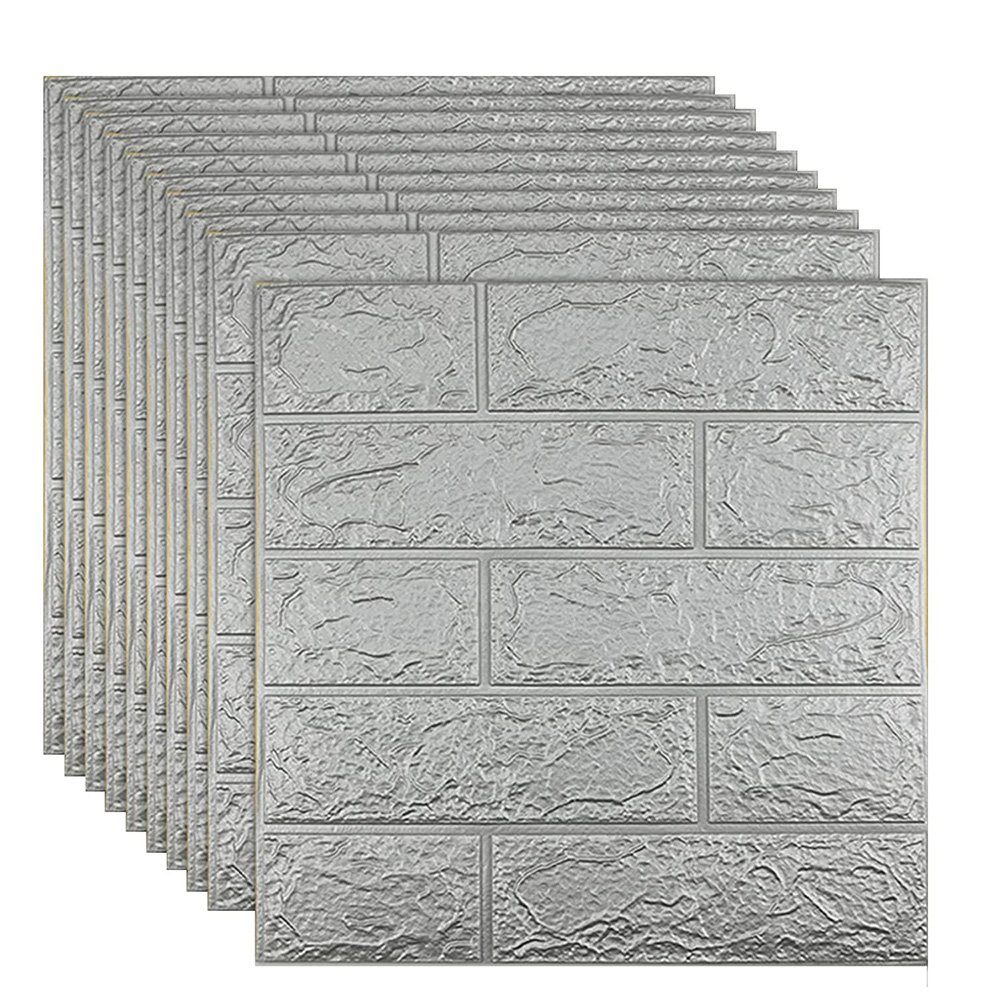 NUODWELL 3D-Tapete 3D Wandpaneele Selbstklebend - Ziegel Steinoptik,Wasserd günstig online kaufen