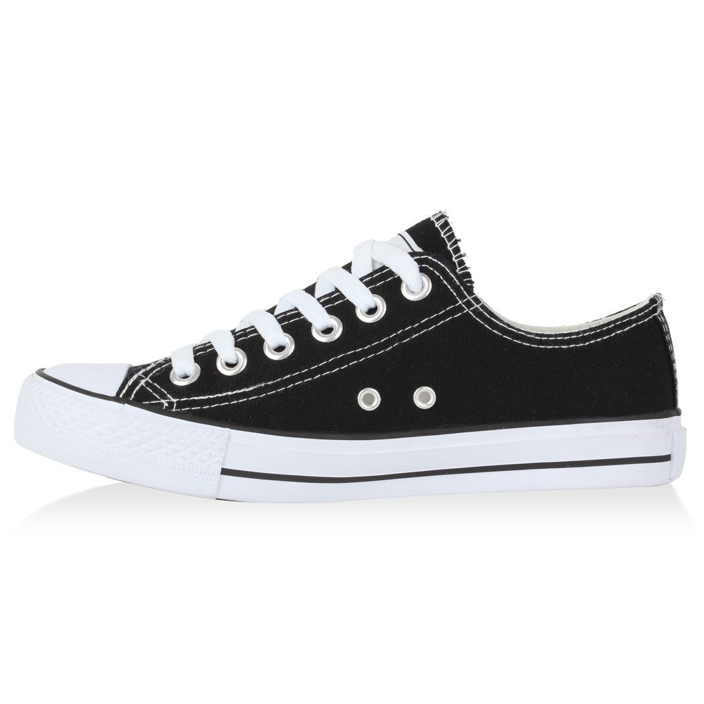 VAN HILL 94237 Sneaker Damen Sneaker Low Canvas Freizeitschuhe Schnürer Bas günstig online kaufen