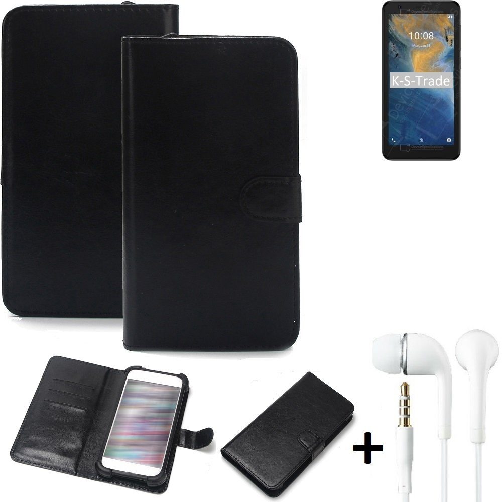K-S-Trade Handyhülle für ZTE Blade A31 Lite, Wallet Case Handyhülle Schutzhülle Flip cover Flipstyle Tasche