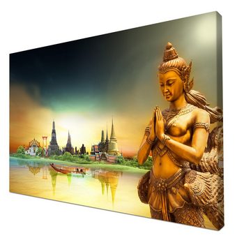 wandmotiv24 Leinwandbild Thailand-Konzept, Abstrakt (1 St), Wandbild, Wanddeko, Leinwandbilder in versch. Größen