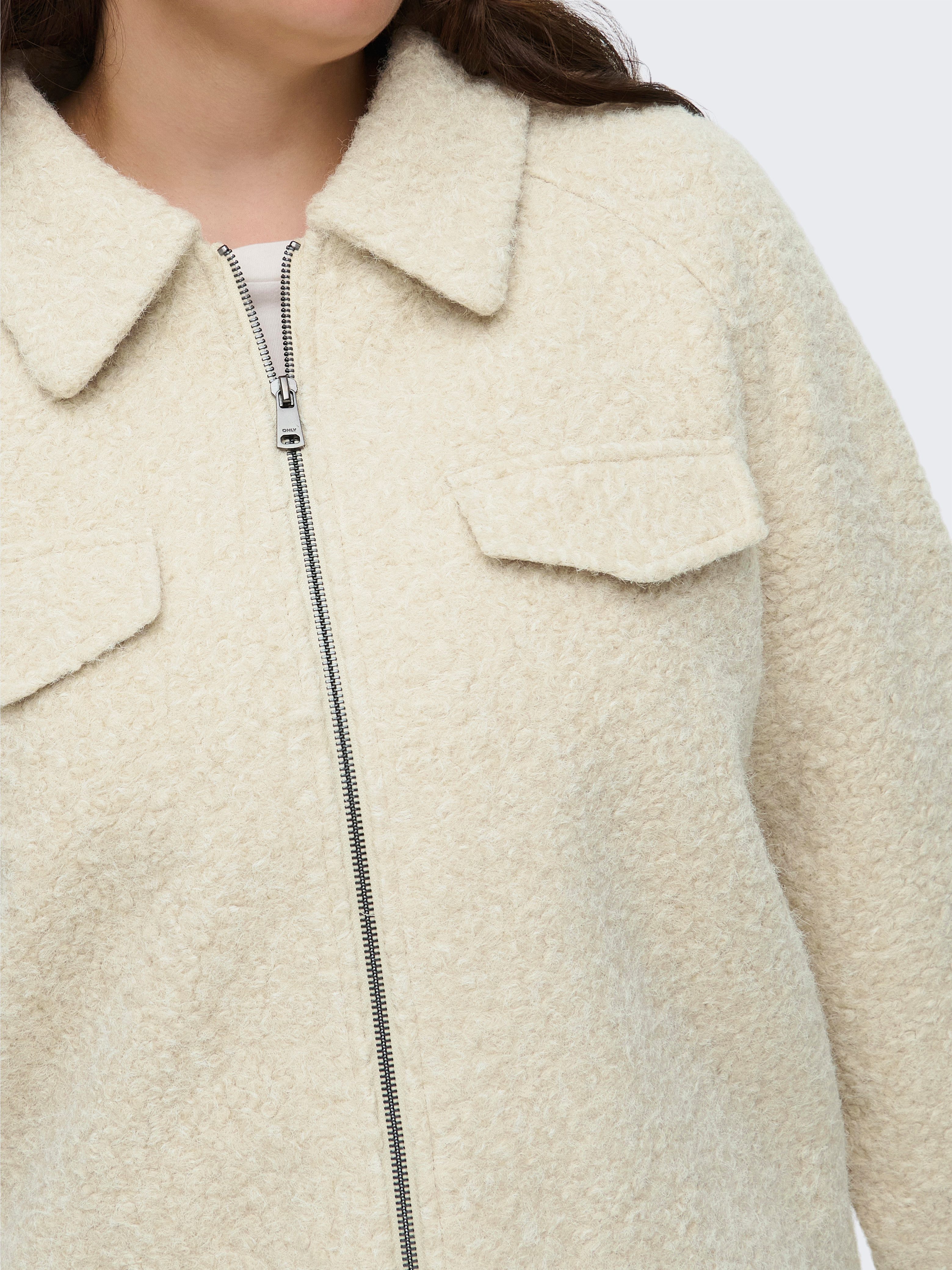 ONLY CARMAKOMA Bouclèjacke CARMALO SHORT BOUCLE JACKET OTW NOOS