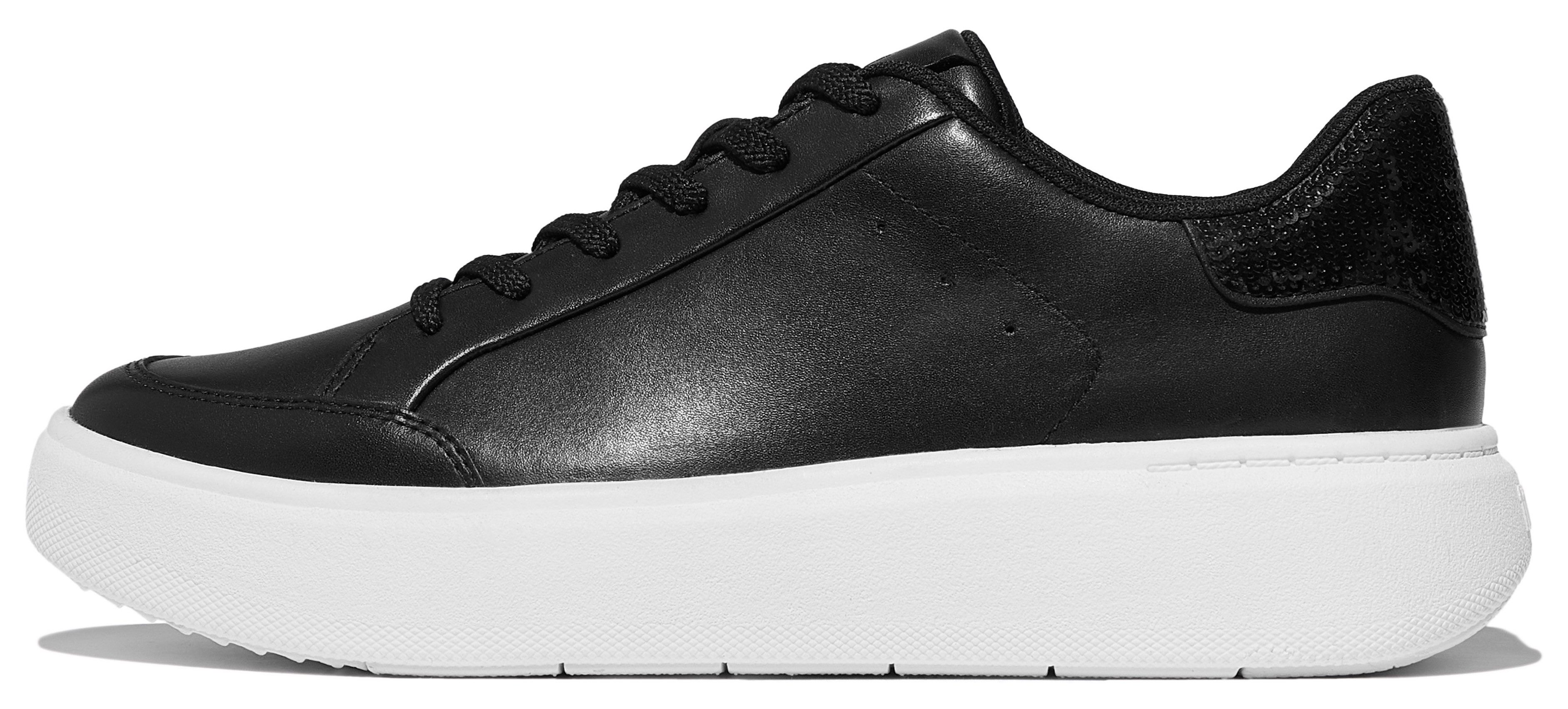 Fitflop RTG SEQUIN Sneaker Plateausneaker, Schnürschuh im Retro Look